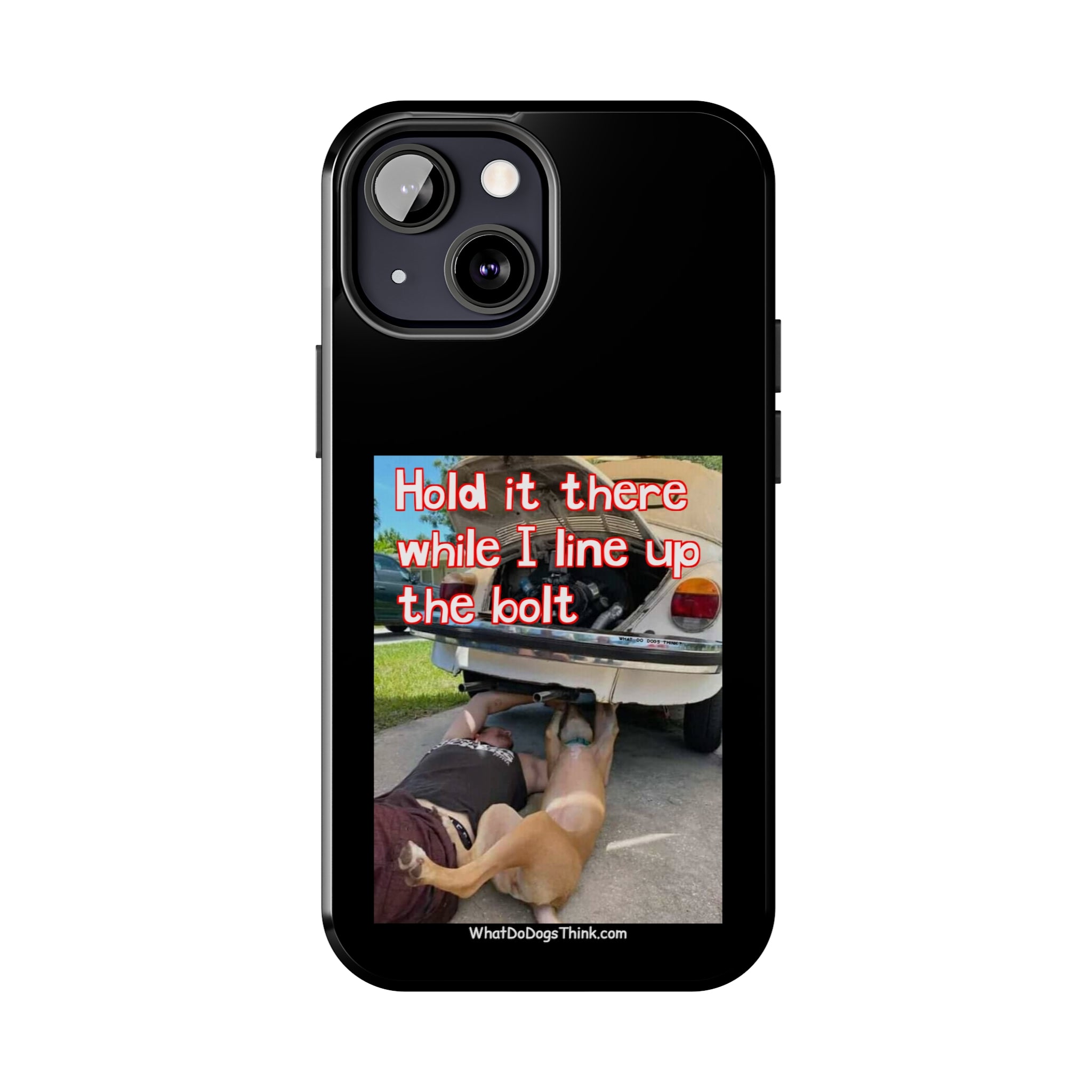 Hold it Black Tough Phone Cases