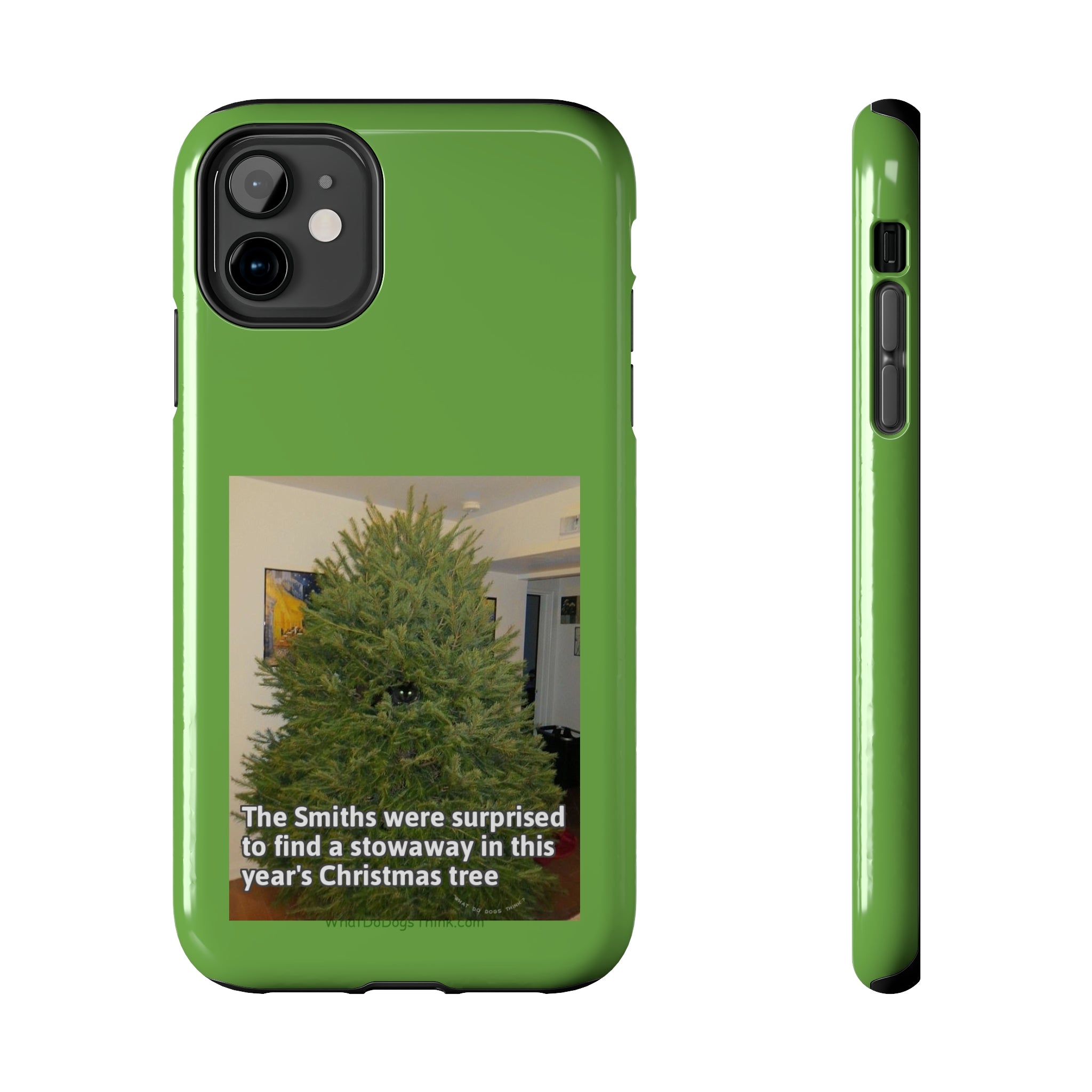 Stowaway Cat Green Tough Phone Cases