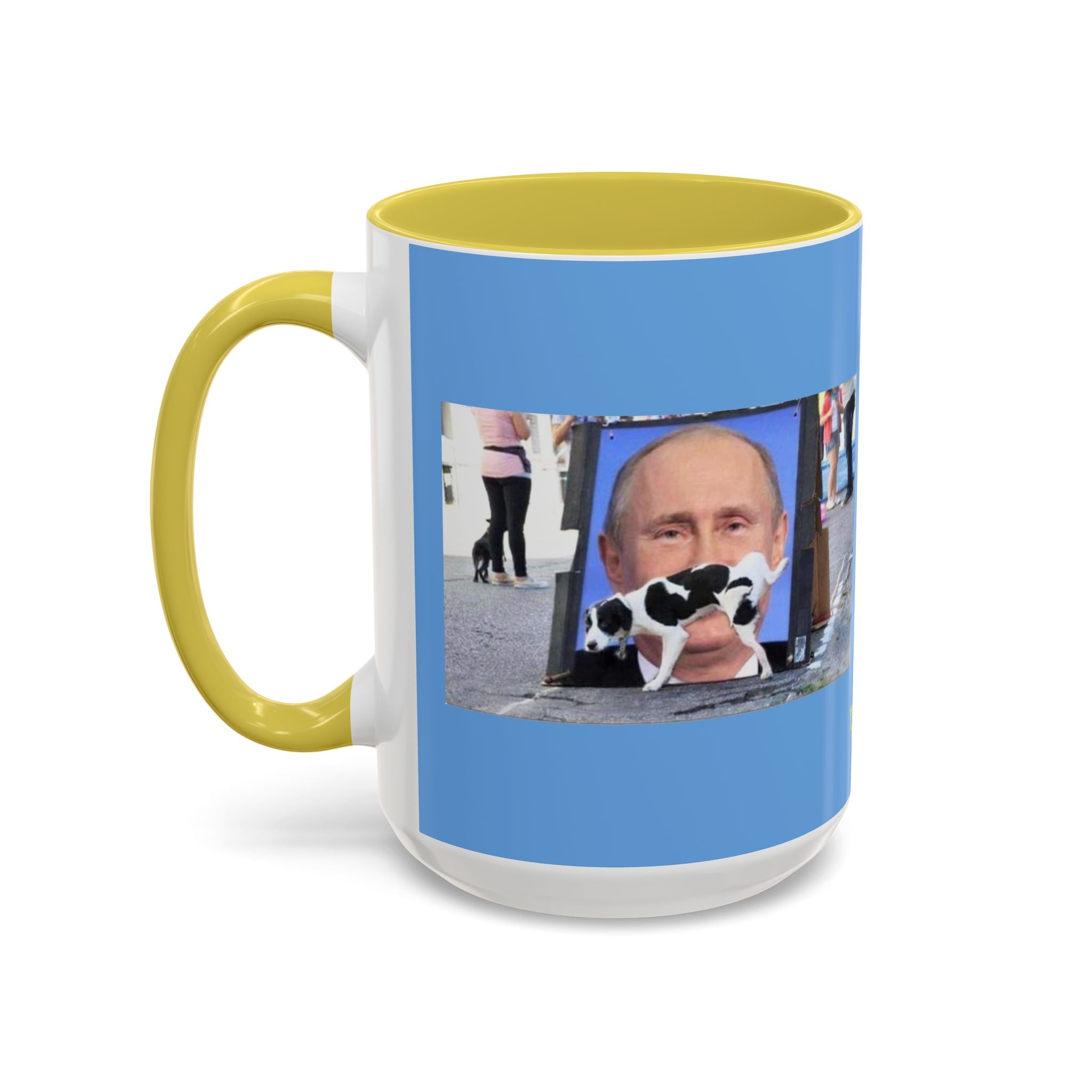 Piss on Putin Blue Mug