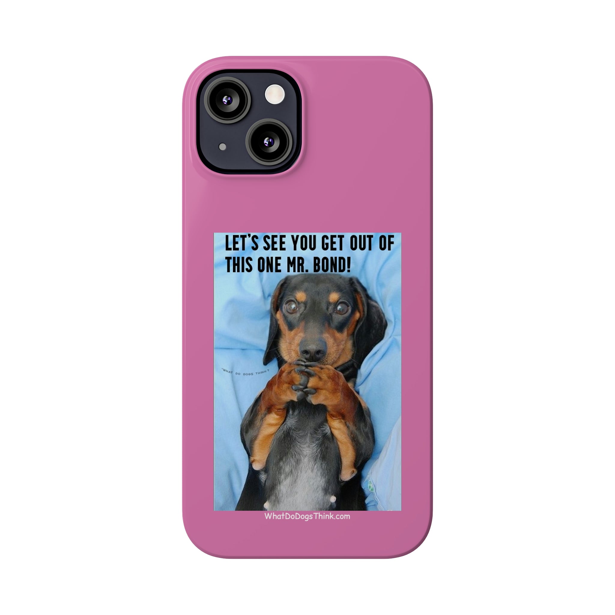 Mr. Bond Pink Slim Phone Cases