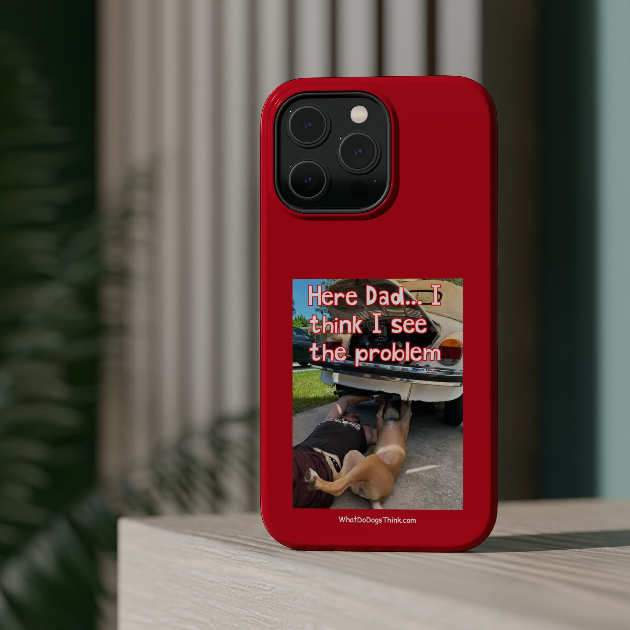 Here Dad Red MagSafe Tough Cases