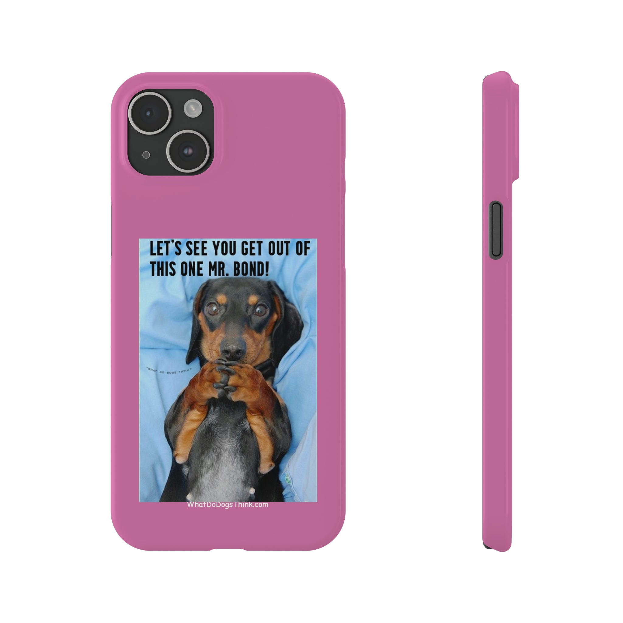 Mr. Bond Pink Slim Phone Cases