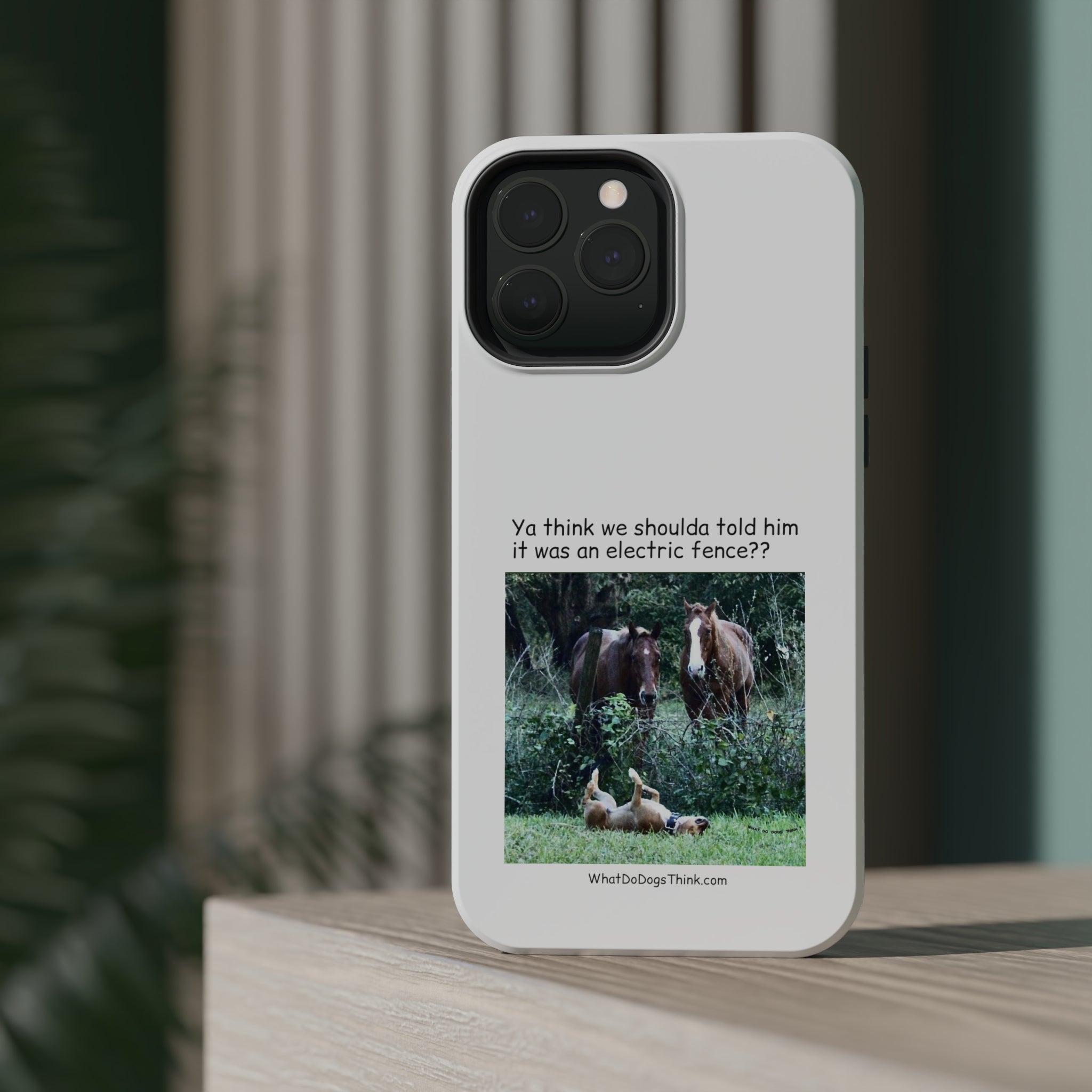 Electric Fence White MagSafe Tough Cases