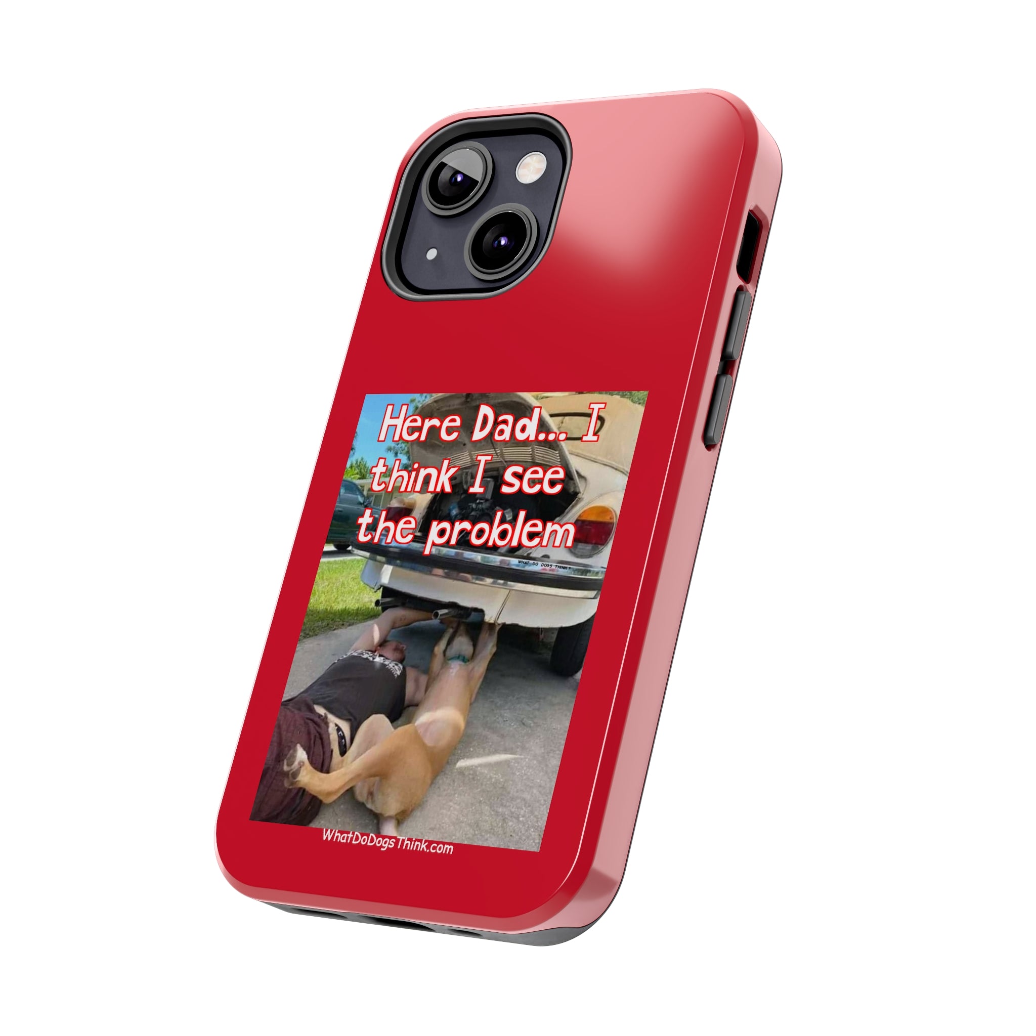Here Dad Red Tough Phone Cases
