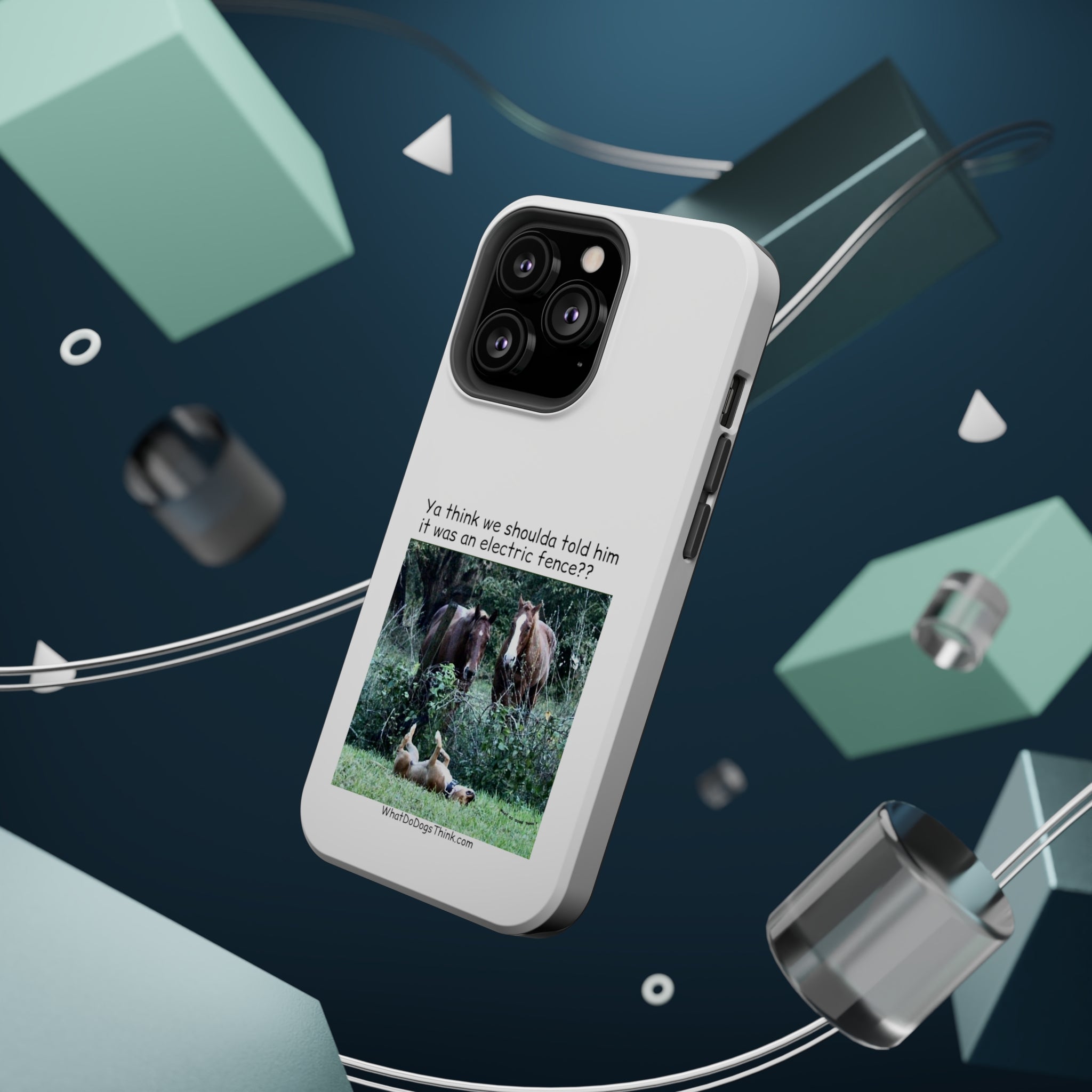 Electric Fence White MagSafe Tough Cases