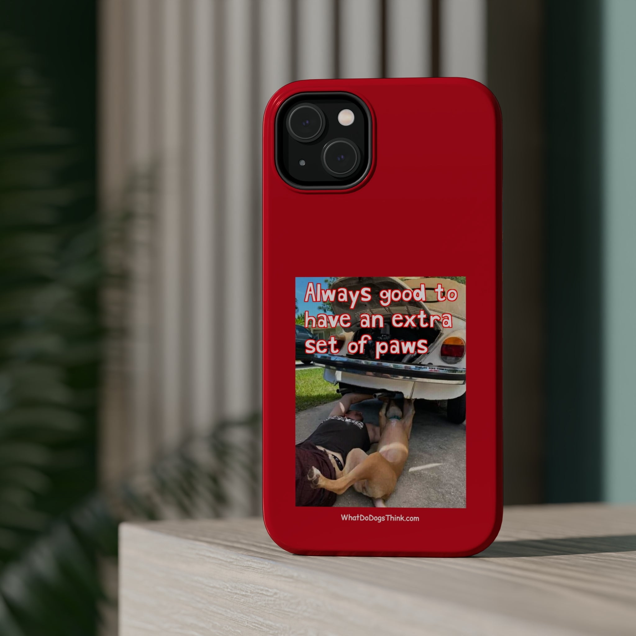 Extra Paw Red MagSafe Tough Cases