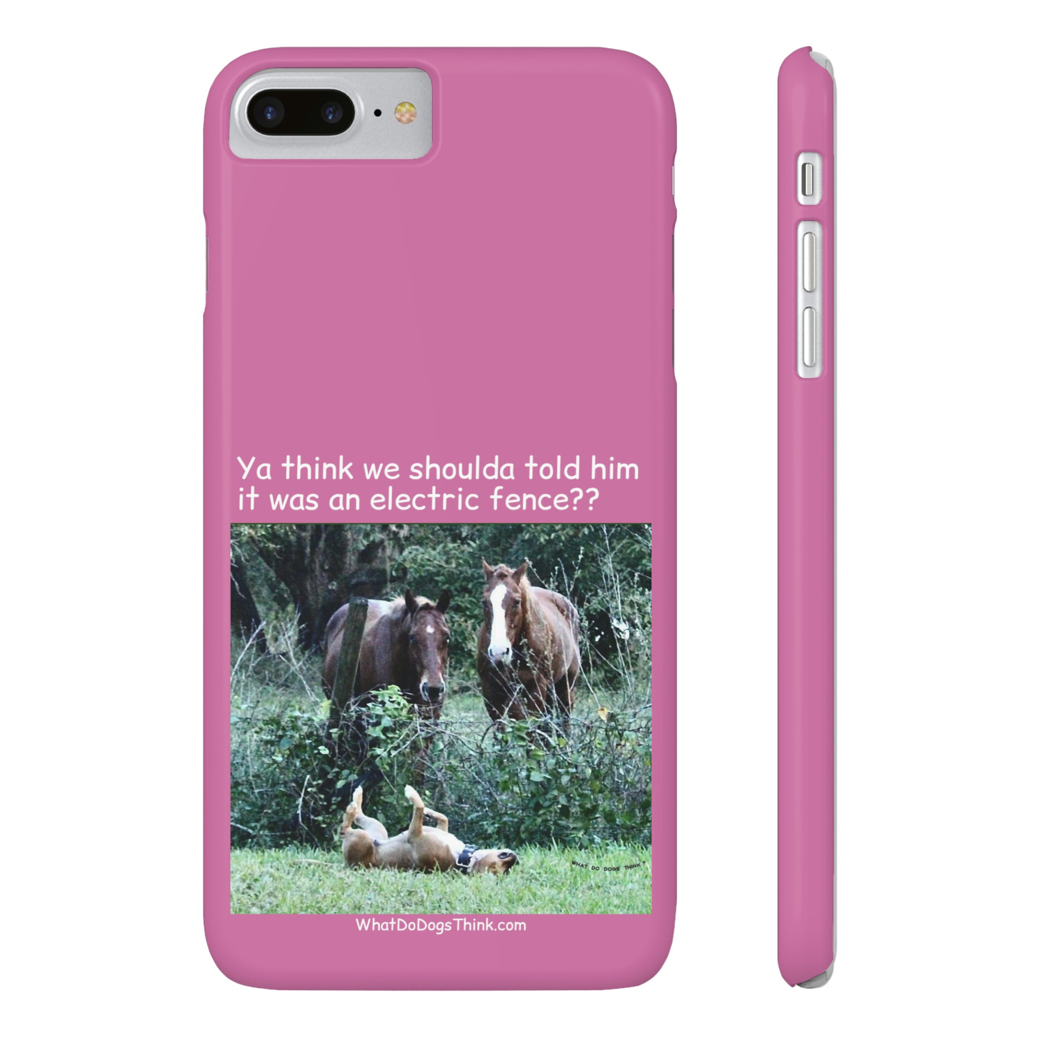 Electric Fence Pink Slim Phone Case
