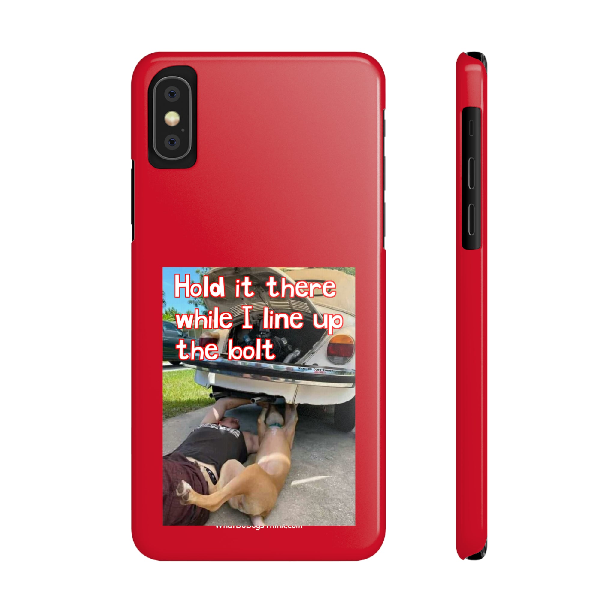 Hold It Red Slim Phone Cases