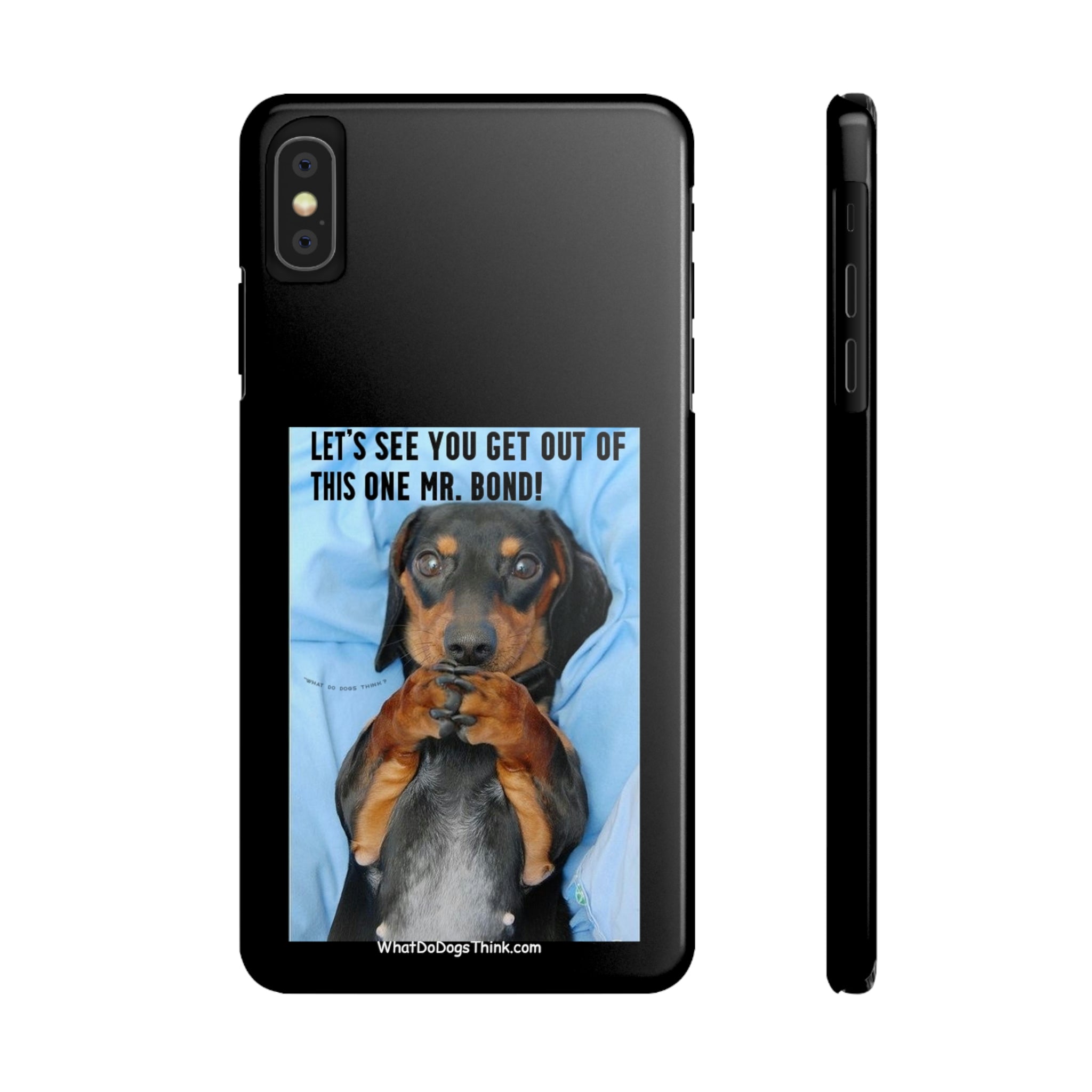 Mr. Bond Black Slim Phone Cases