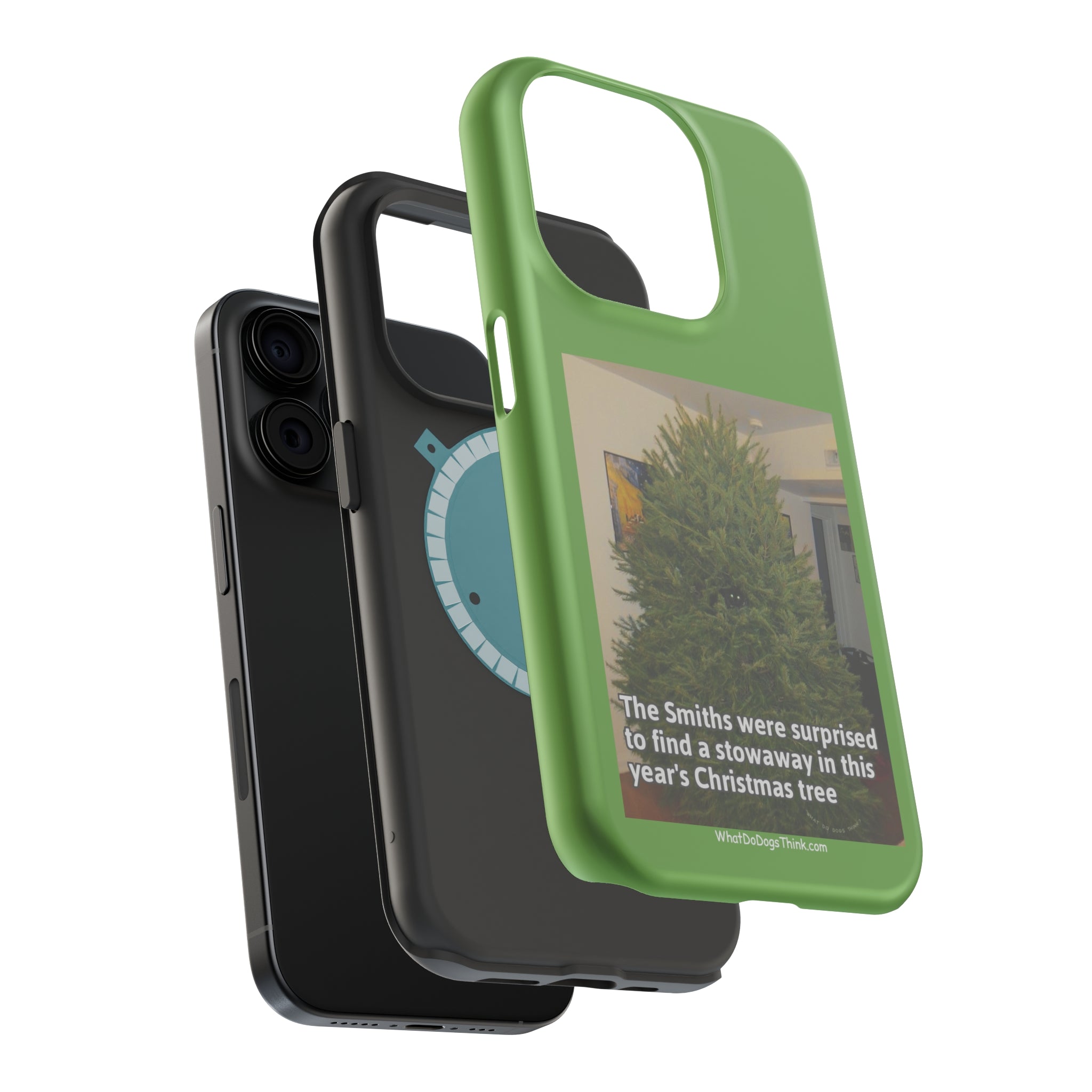 Stowaway Cat Green MagSafe Tough Case