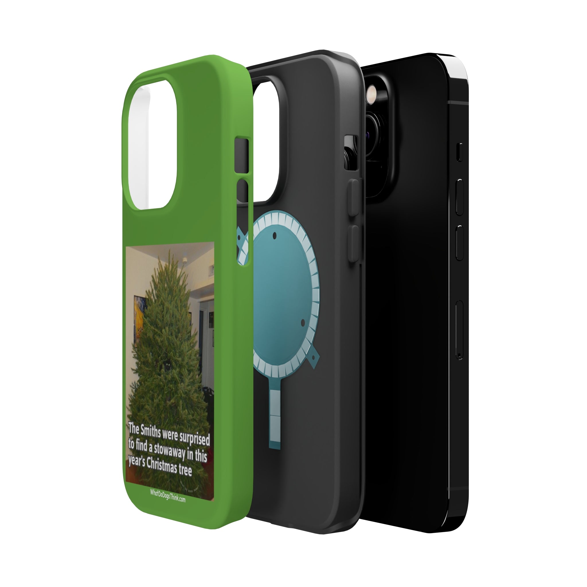 Stowaway Cat Green MagSafe Tough Case