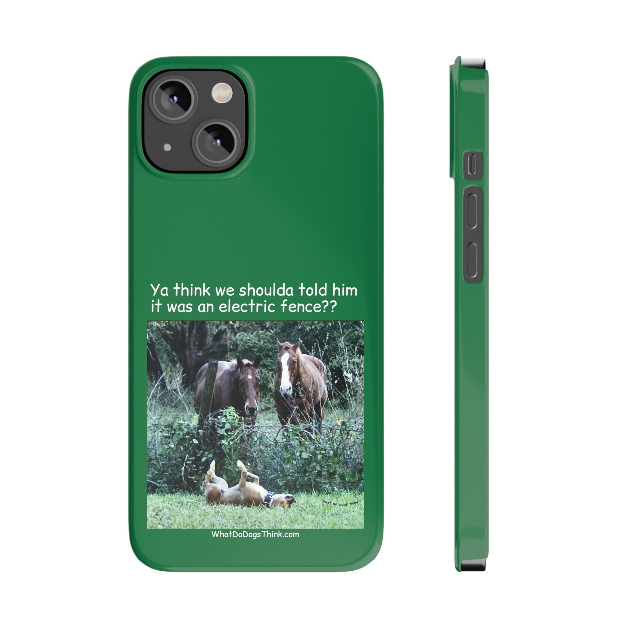 Electric Fence Green Slim Phone Case