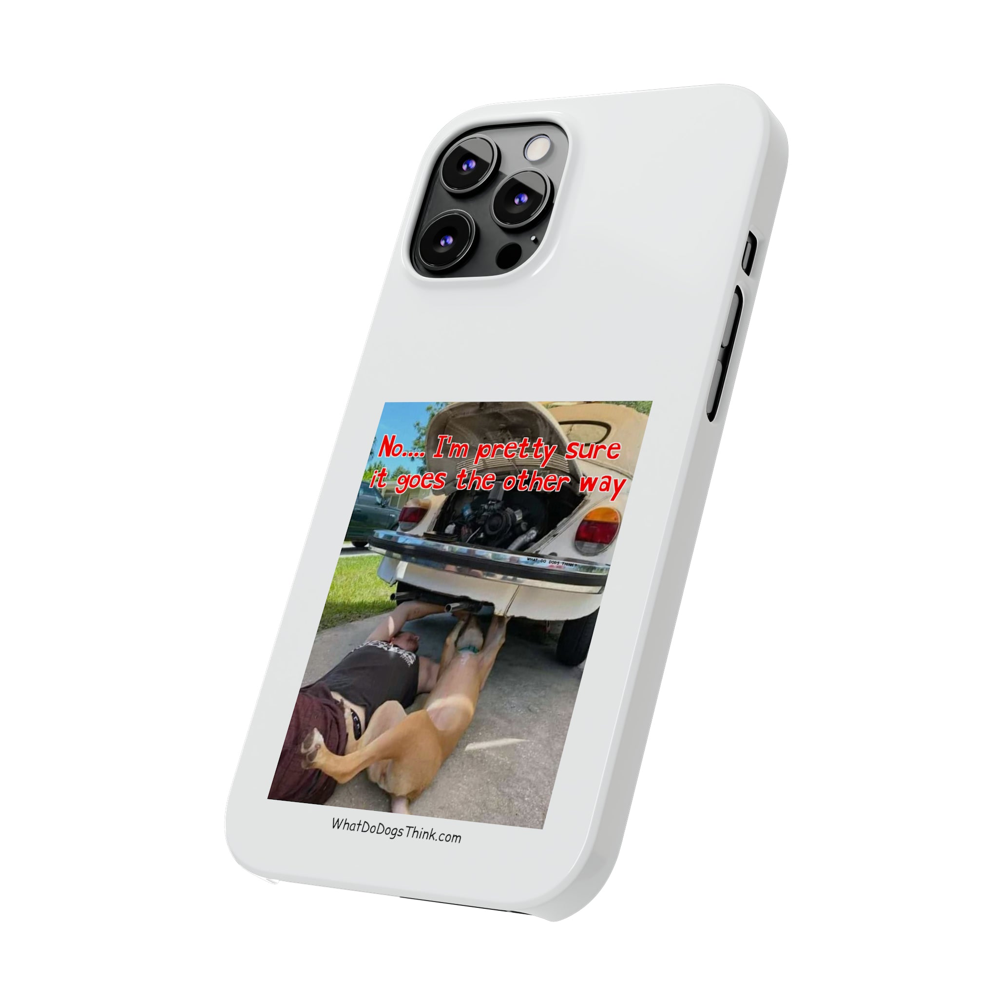 Other way White Slim Phone Cases