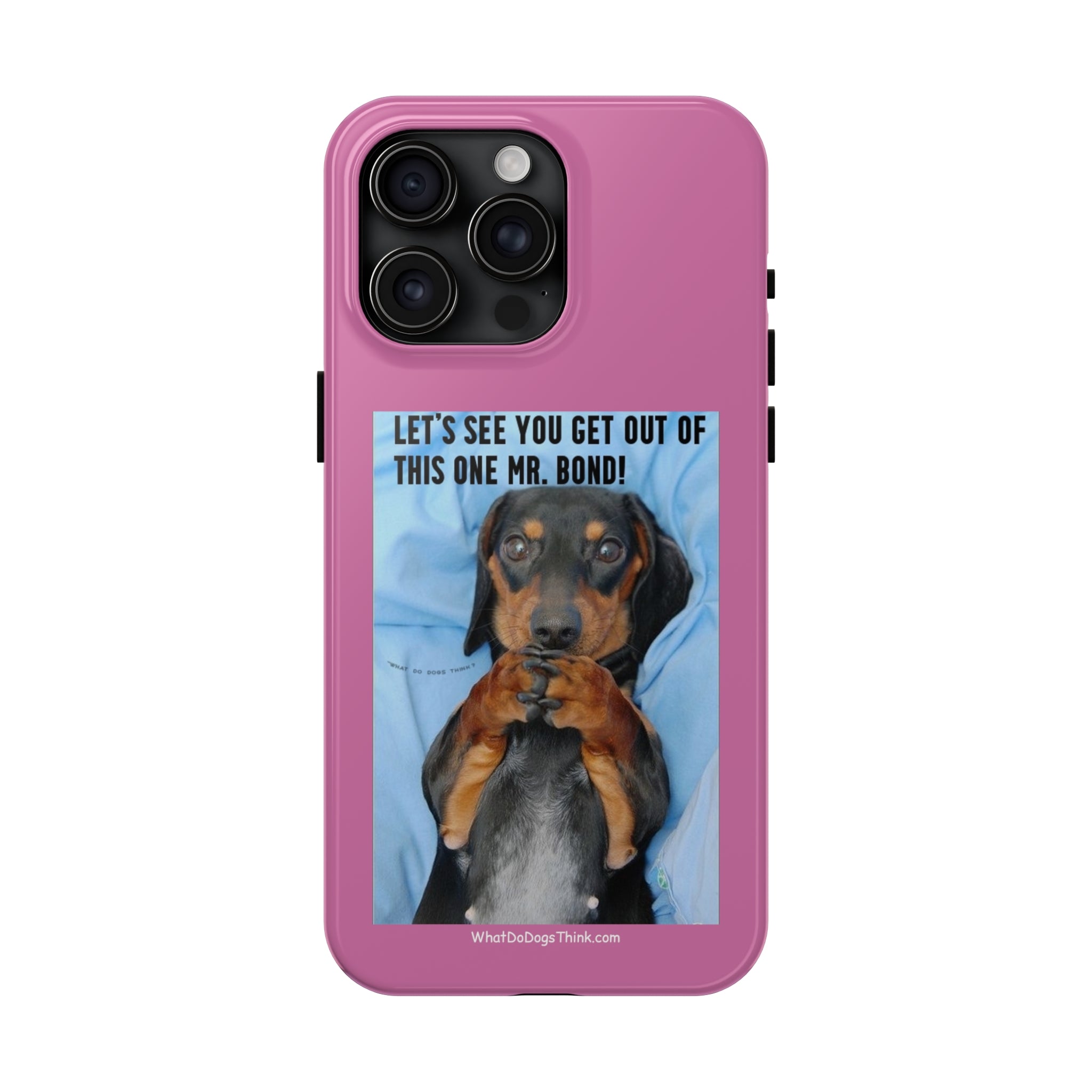 Mr Bond Pink Tough Phone Cases