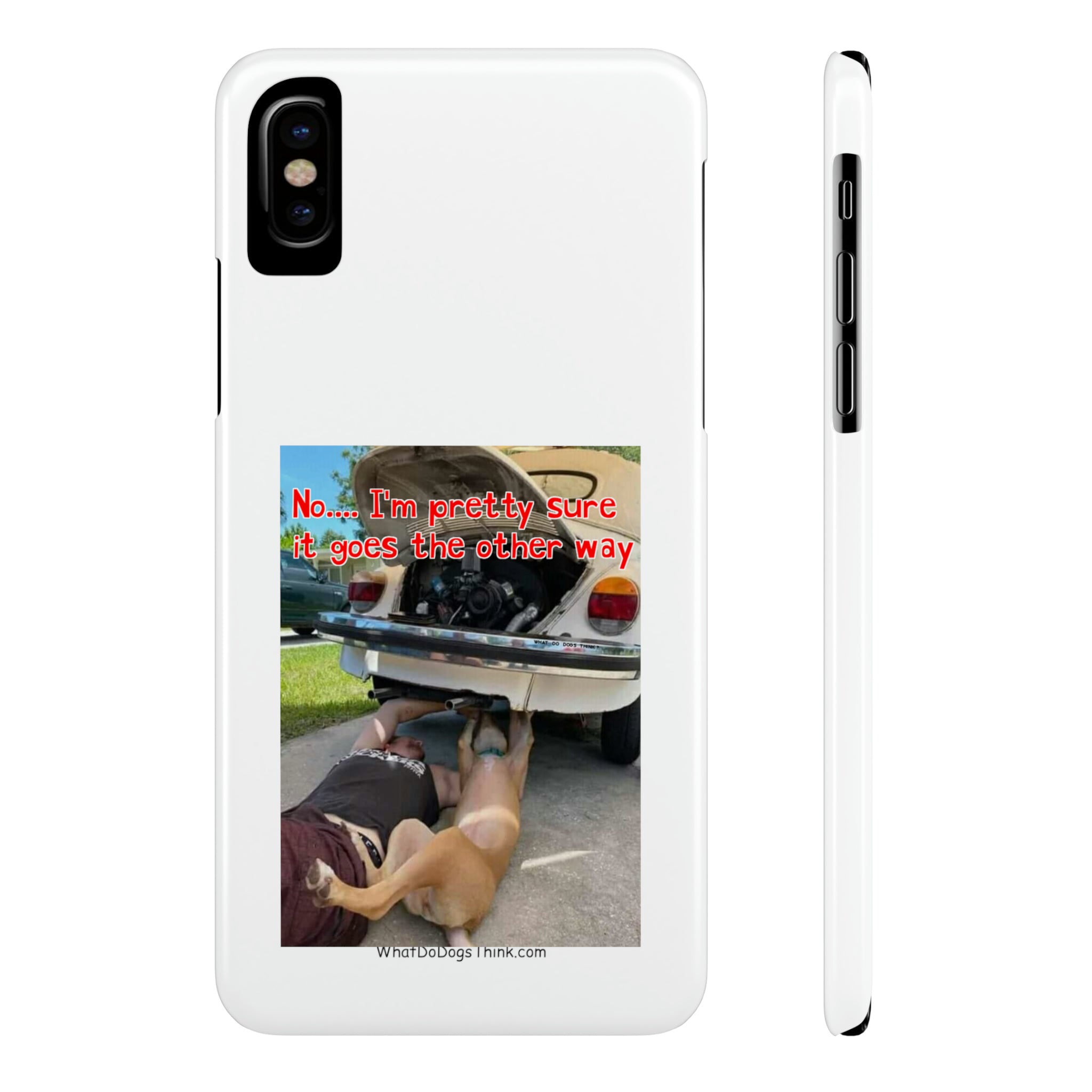 Other way White Slim Phone Cases