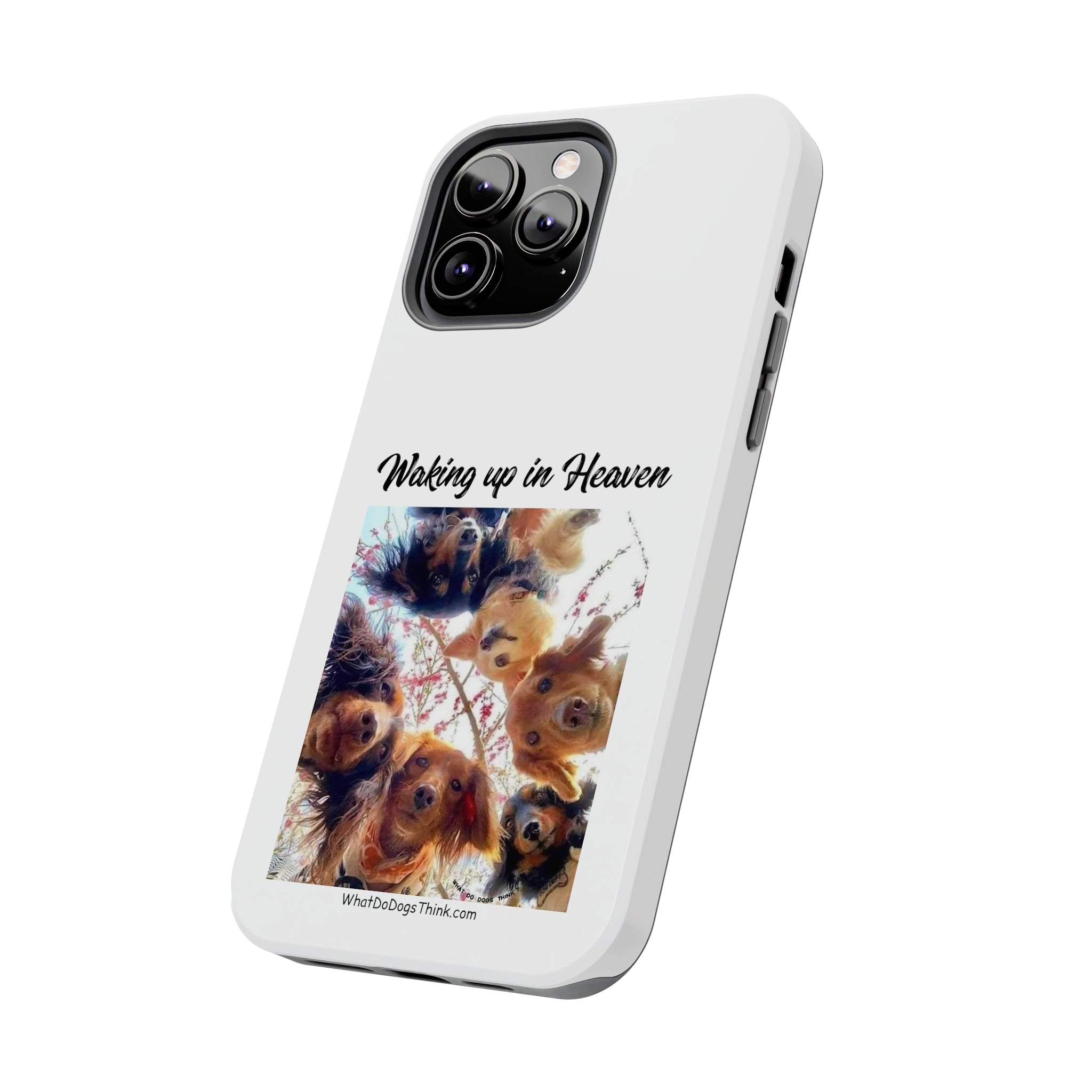 Waking Up in Heaven White Tough Phone Cases