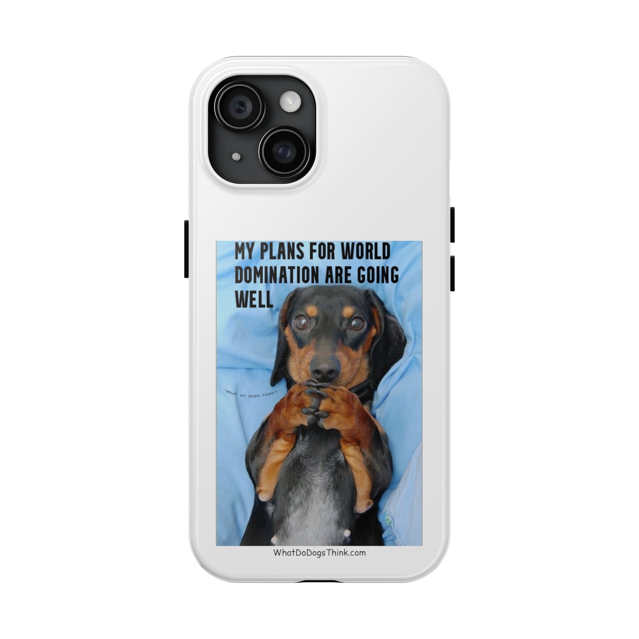 World Domination White Tough Phone Cases