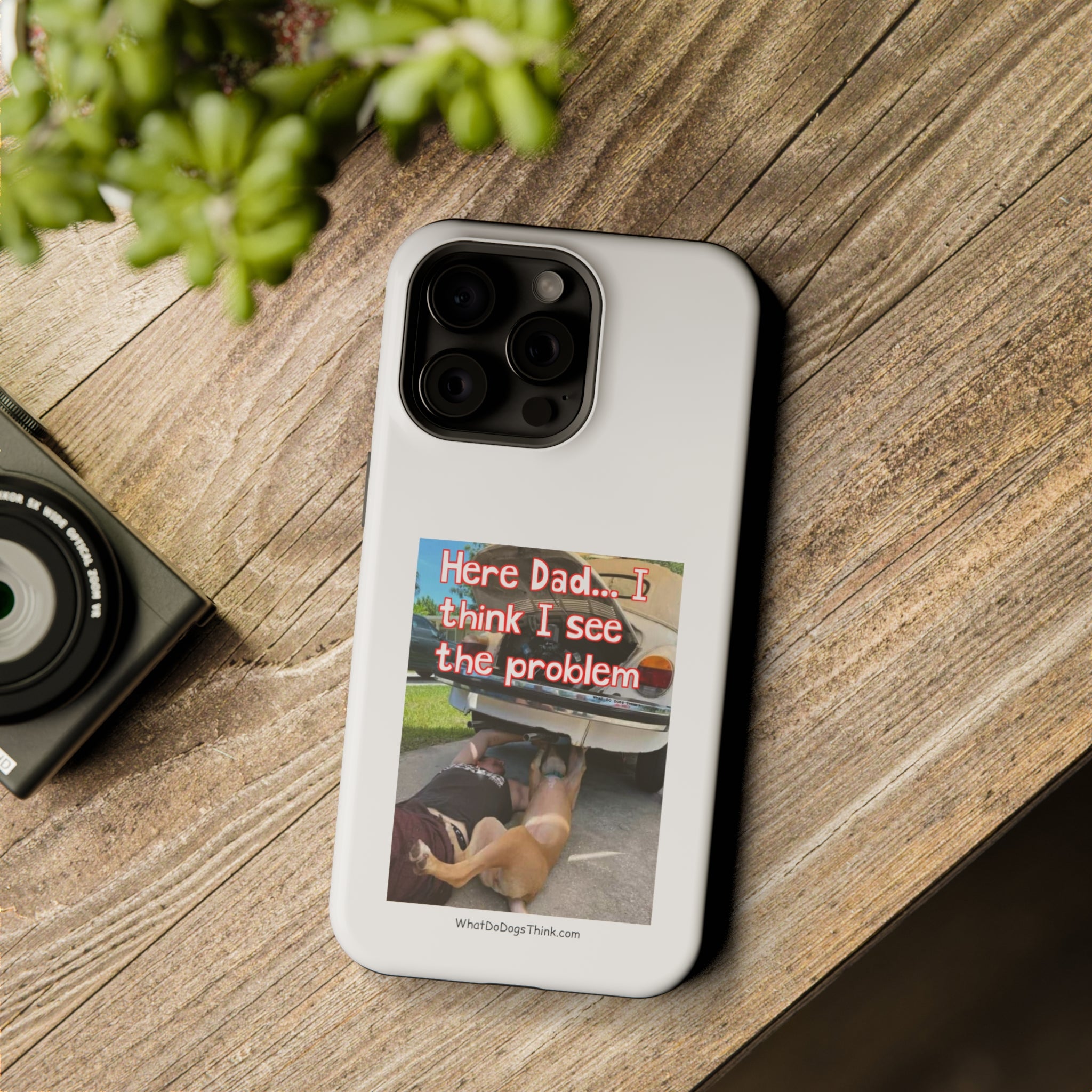 Here Dad White MagSafe Tough Cases