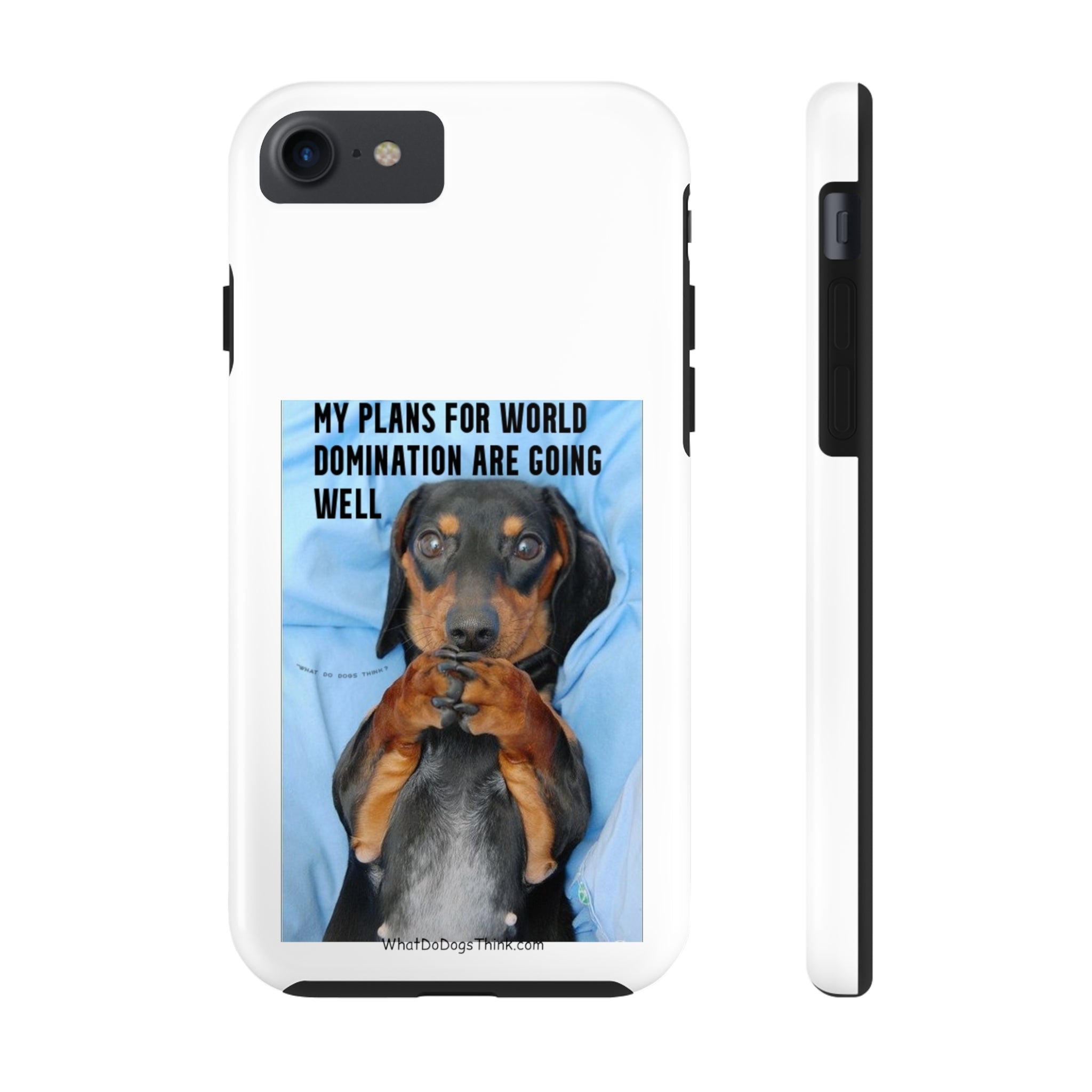 World Domination White Tough Phone Cases