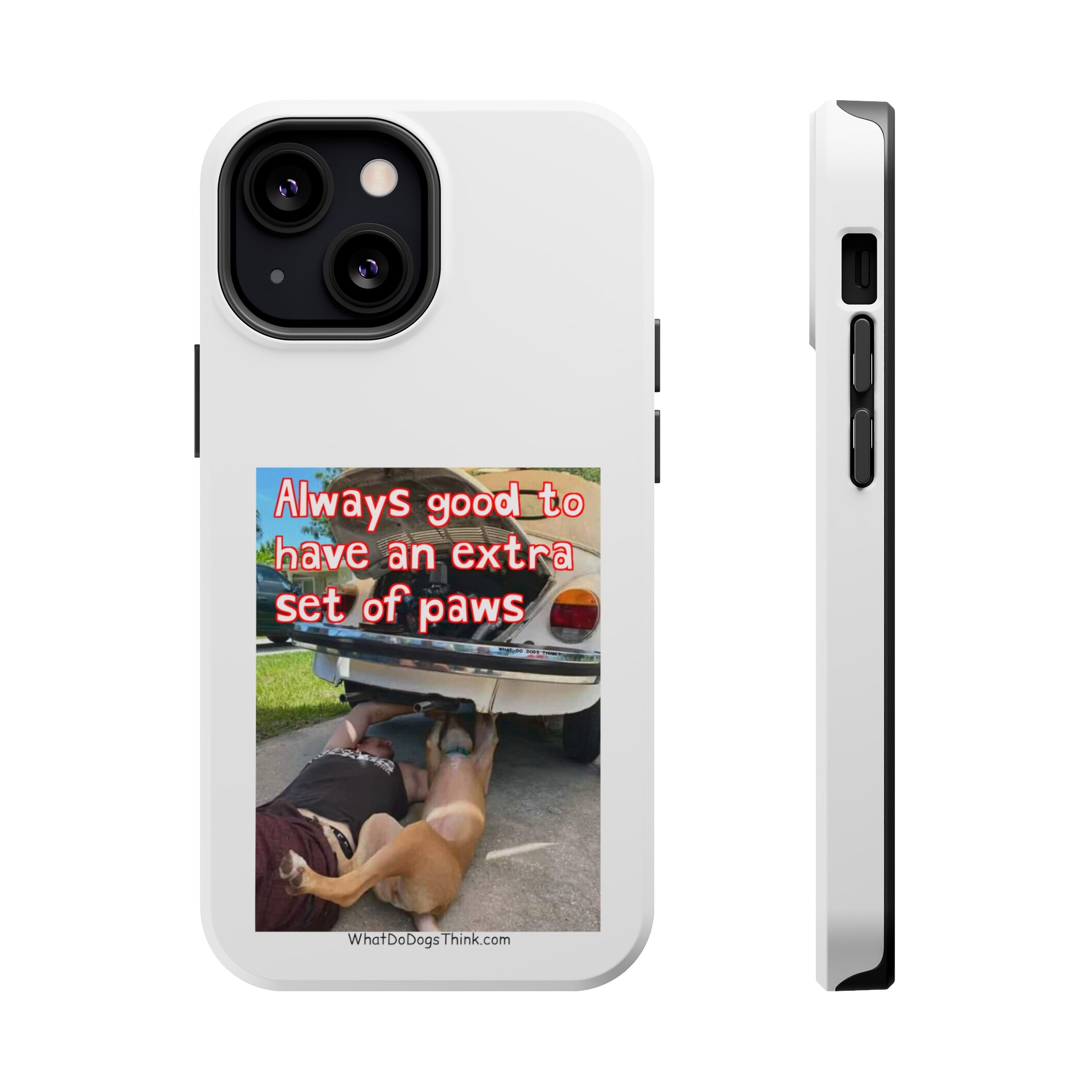 Extra Paw White MagSafe Tough Cases