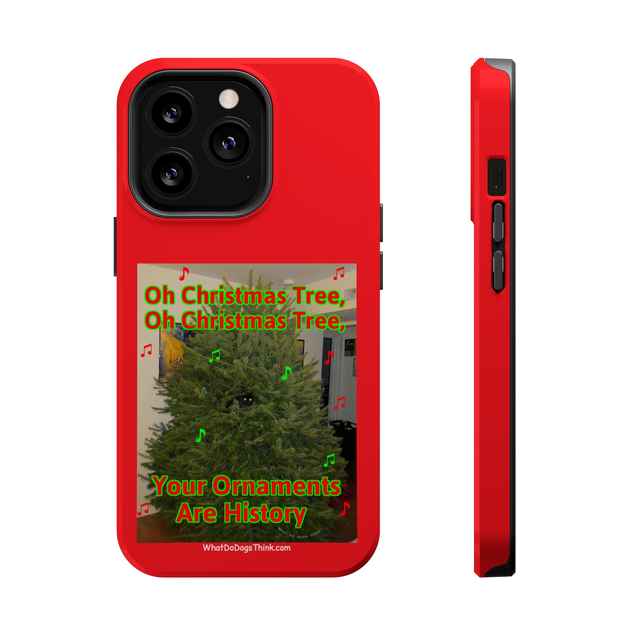 Christmas Tree Cat Red MagSafe Tough Case