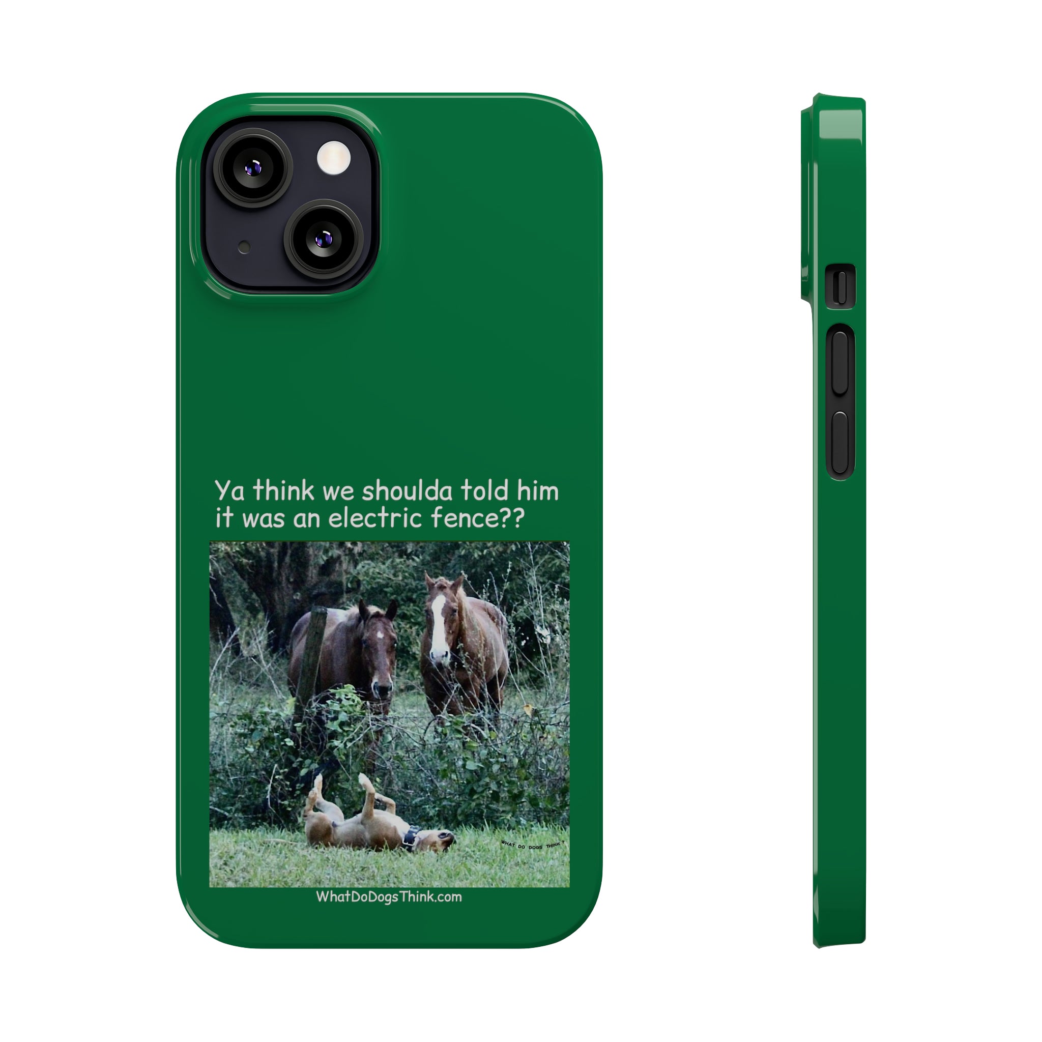 Electric Fence Green Slim Phone Case