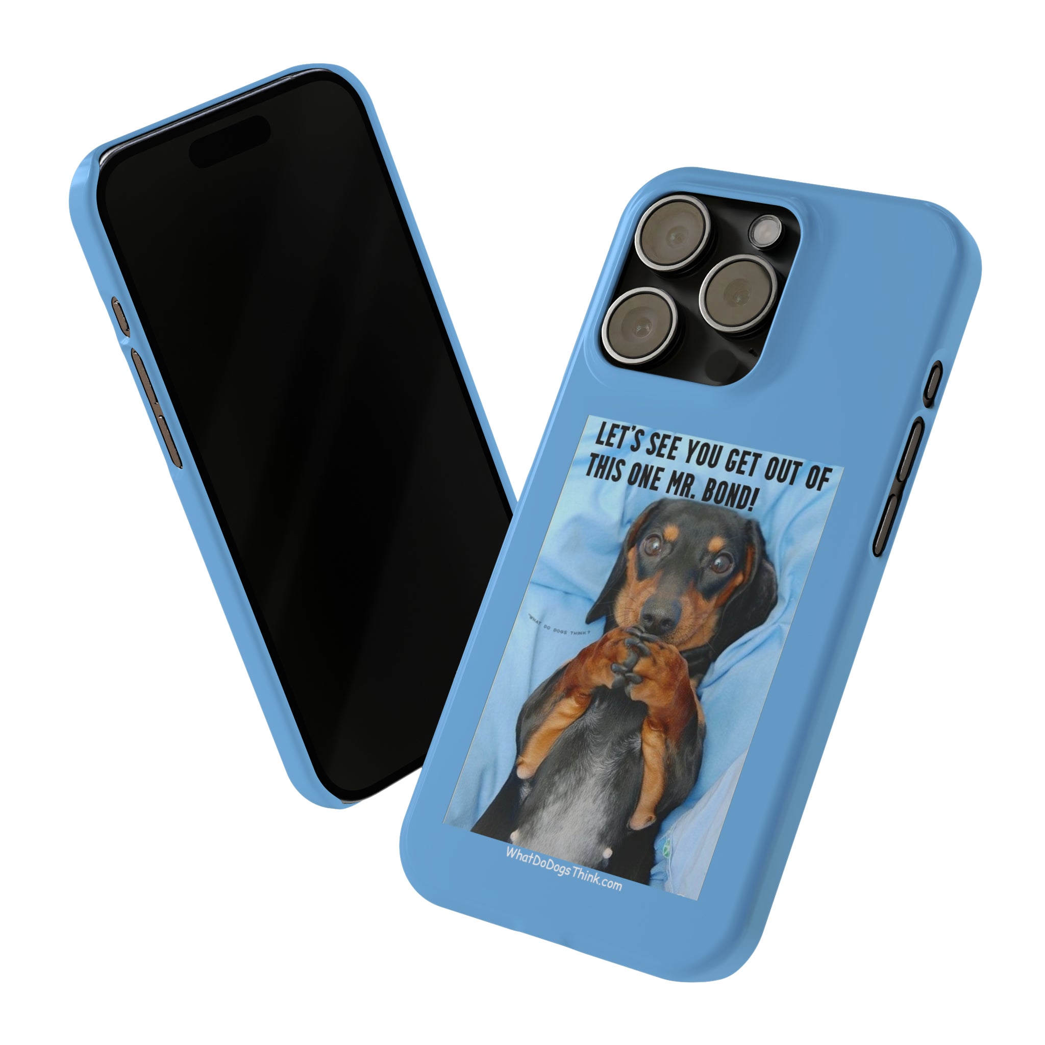 Mr. Bond Blue Slim Phone Cases