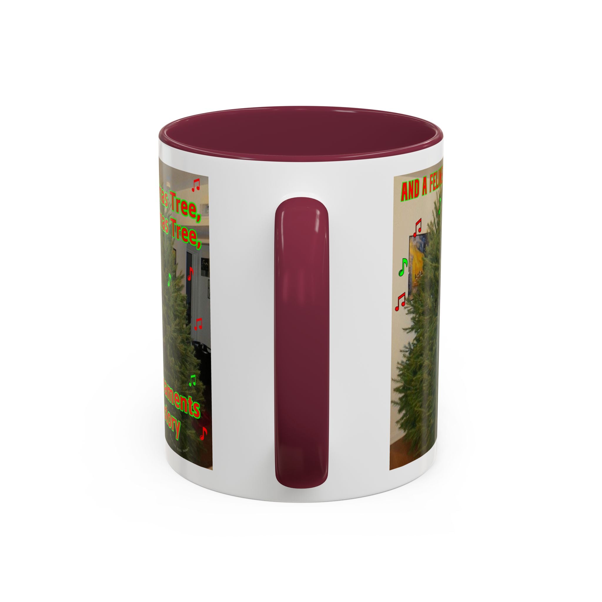 Christmas Tree Cat Mug