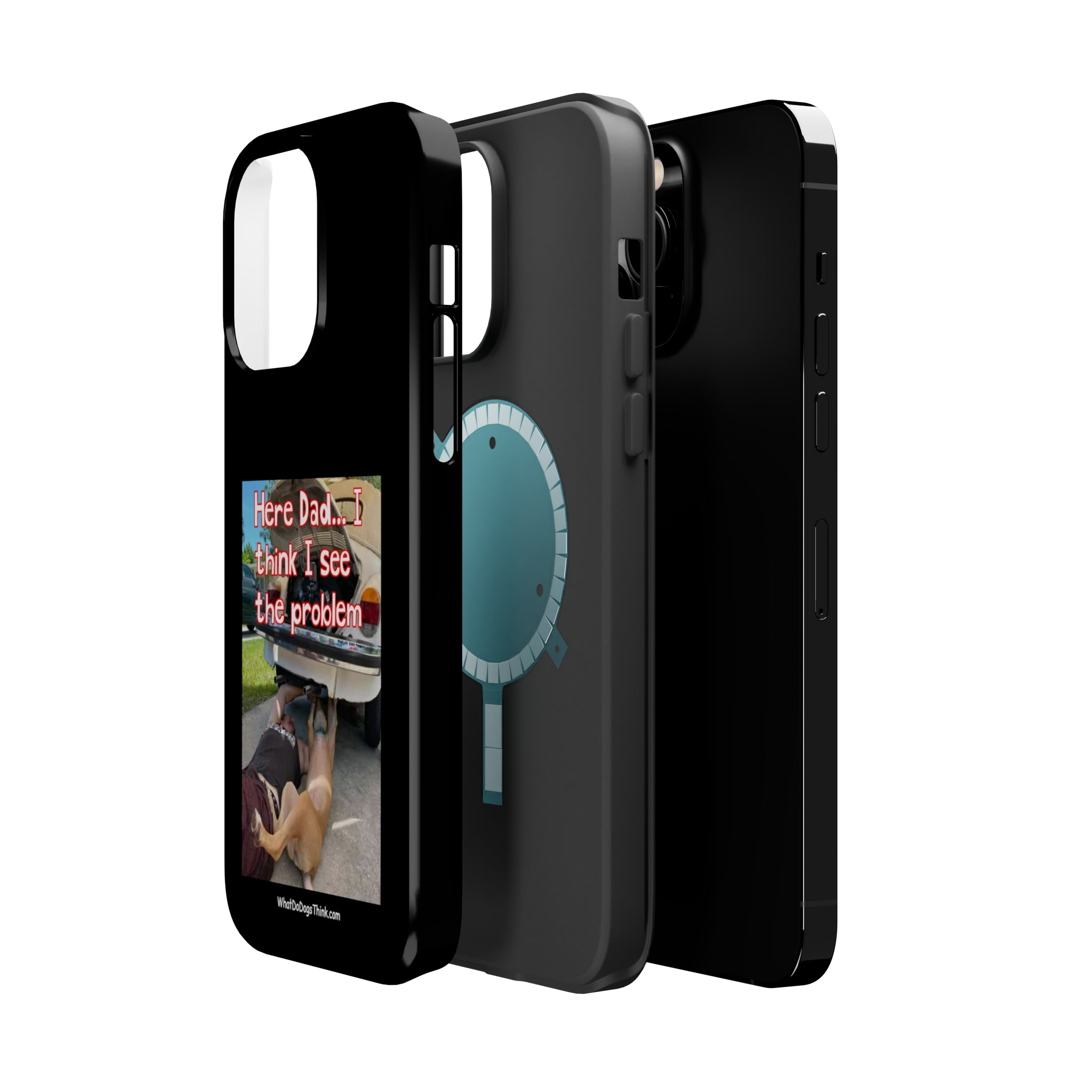 Here Dad Black MagSafe Tough Cases