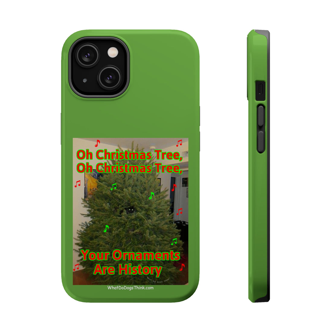 Christmas Tree Cat Green MagSafe Tough Case