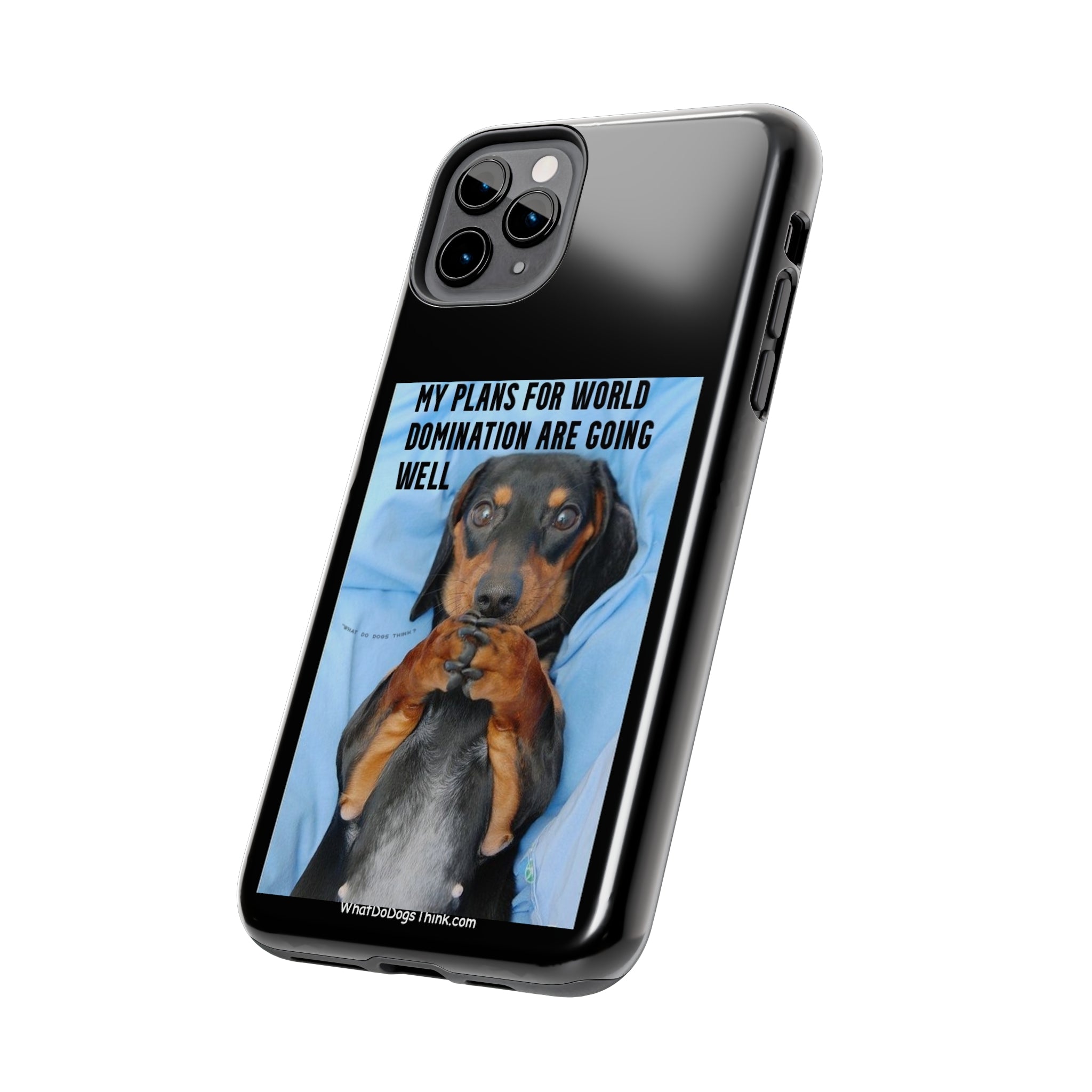 World Domination Black Tough Phone Cases