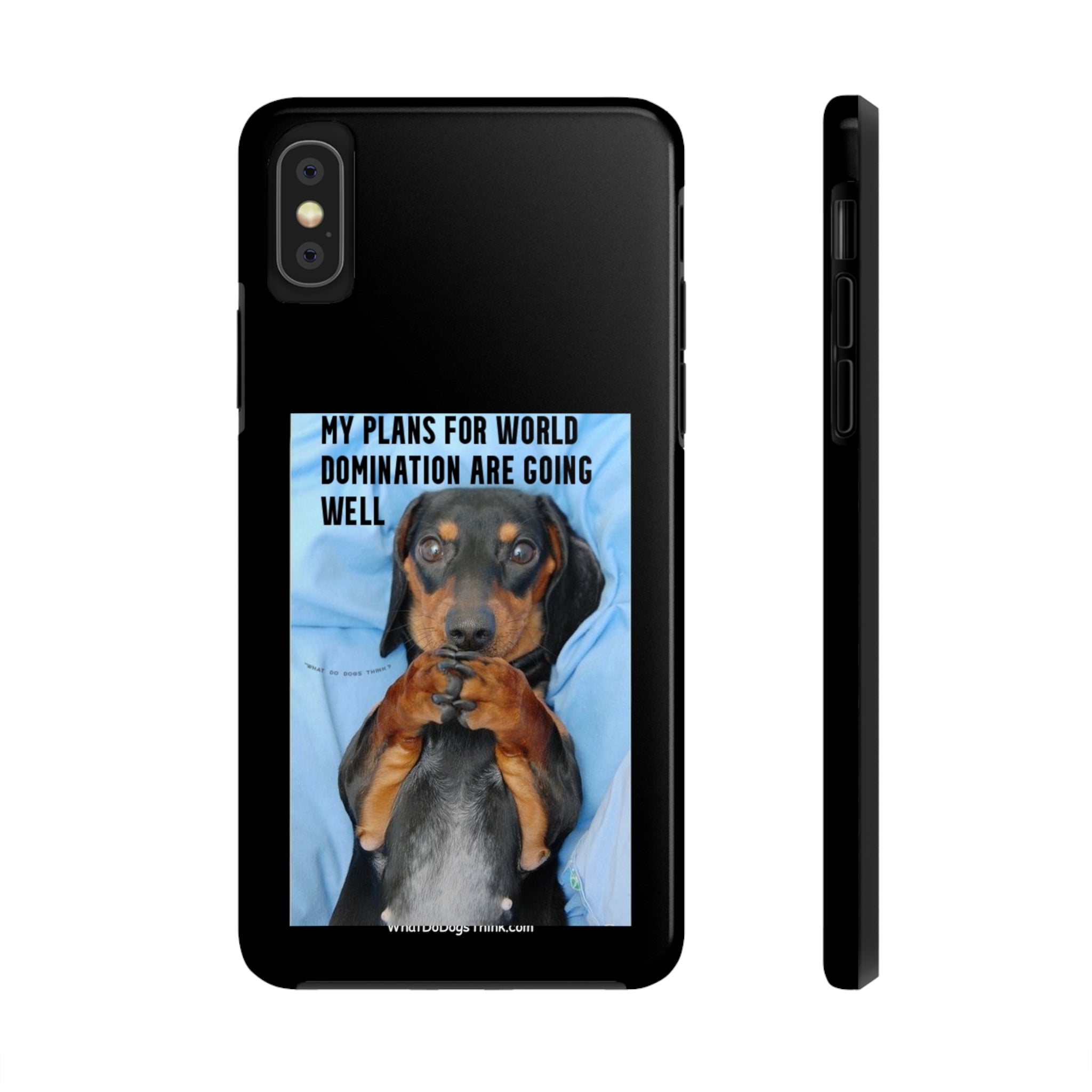 World Domination Black Tough Phone Cases