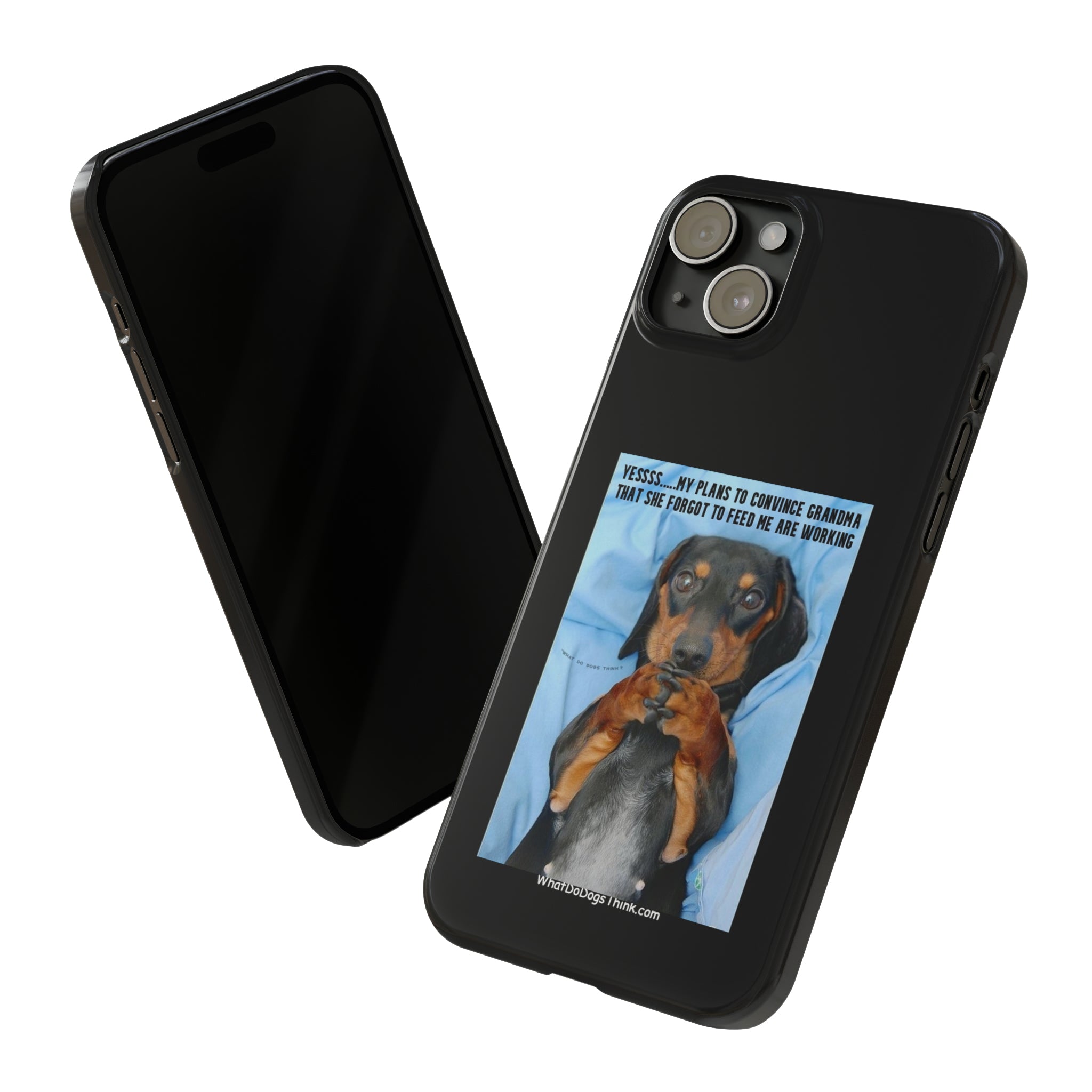 Grandma Black Slim Phone Cases