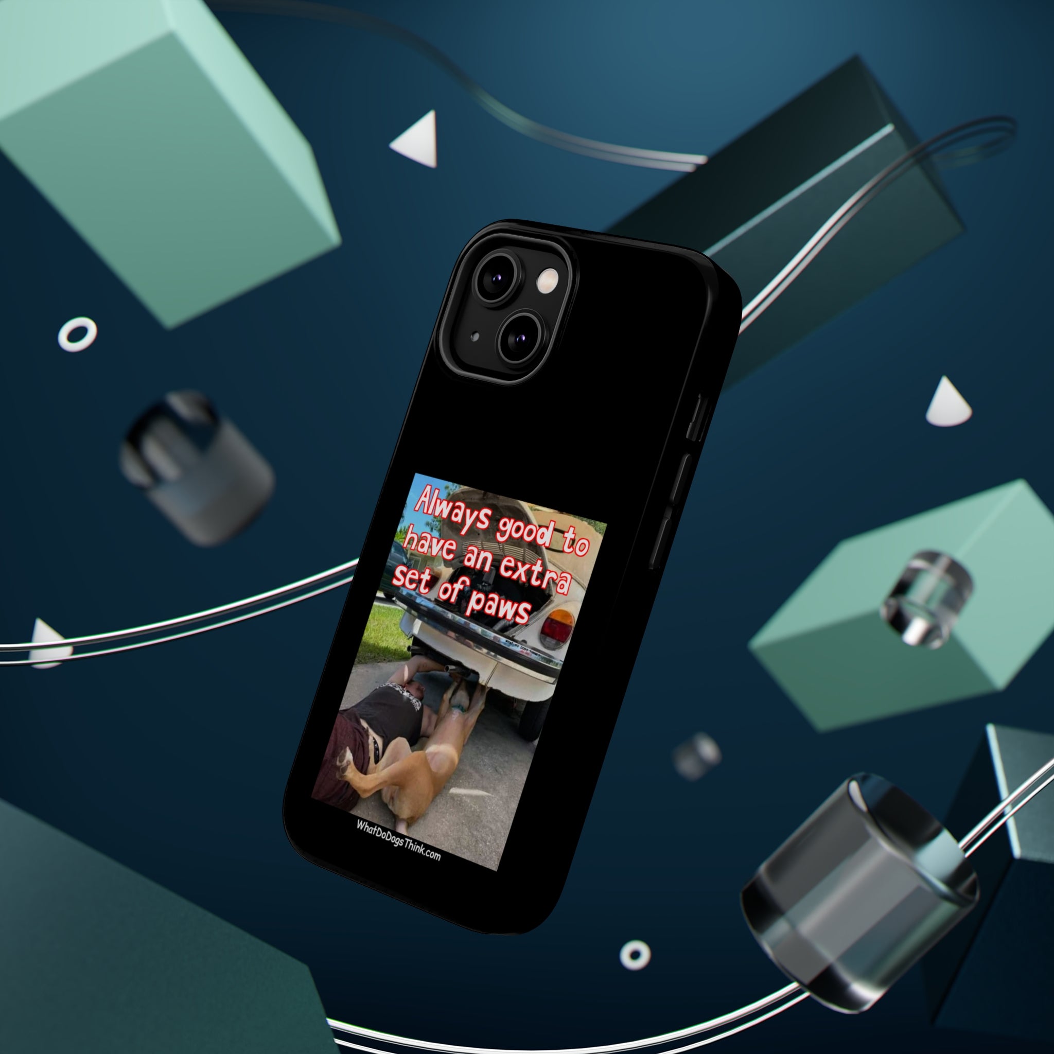 Extra Paw Black MagSafe Tough Cases