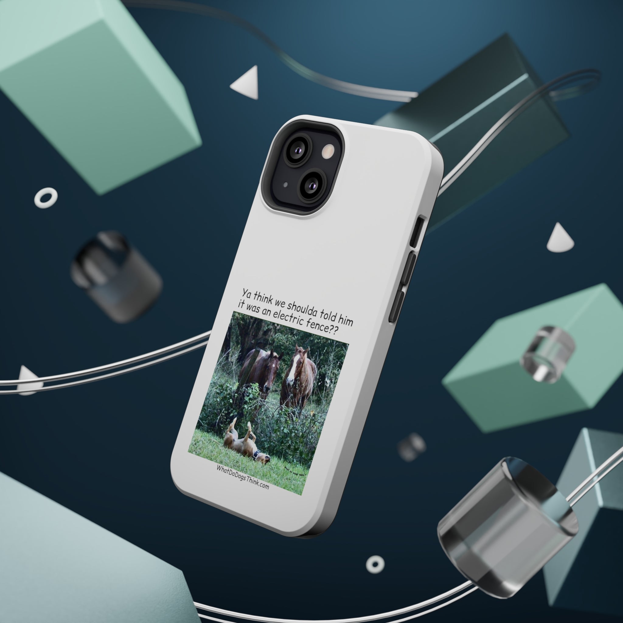 Electric Fence White MagSafe Tough Cases