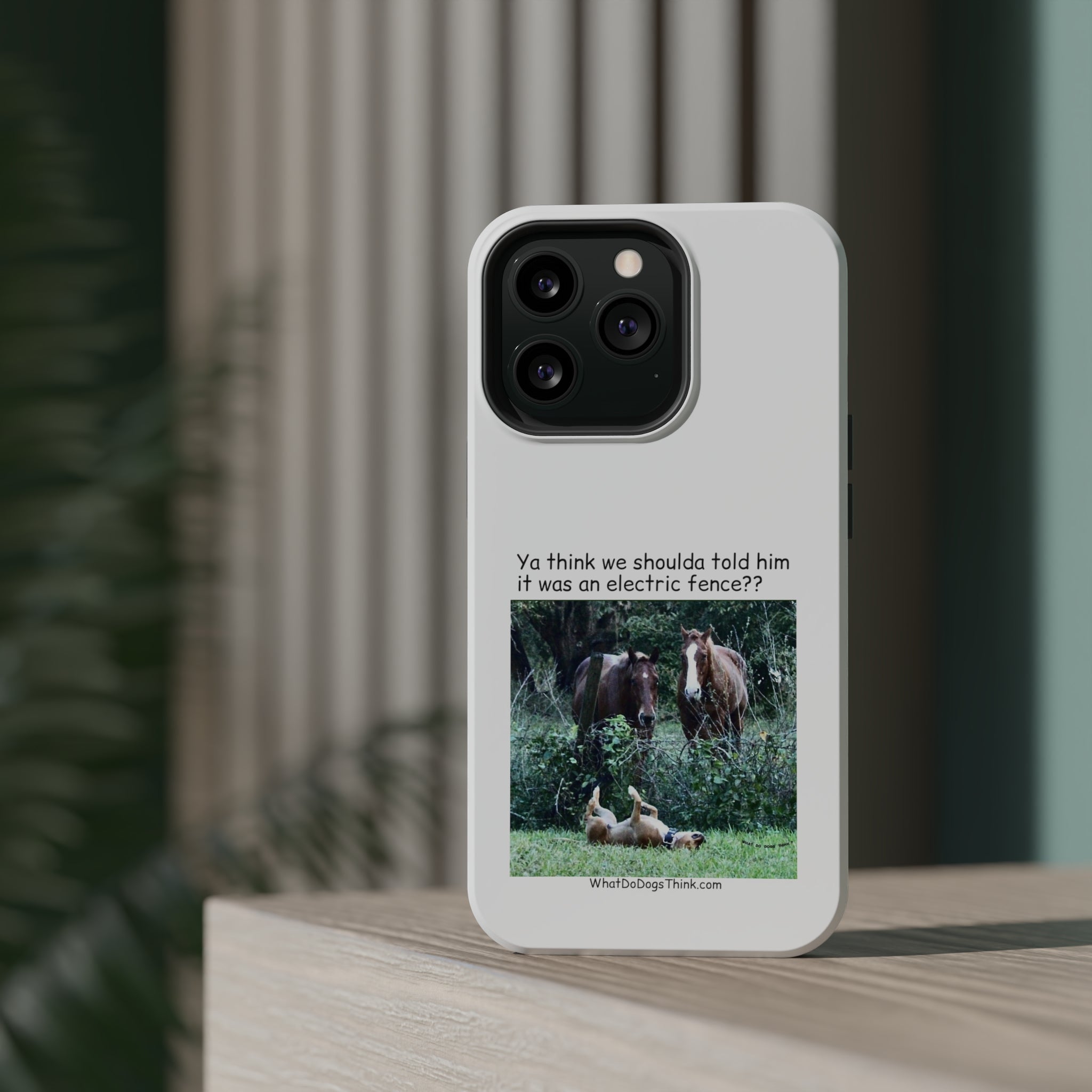 Electric Fence White MagSafe Tough Cases