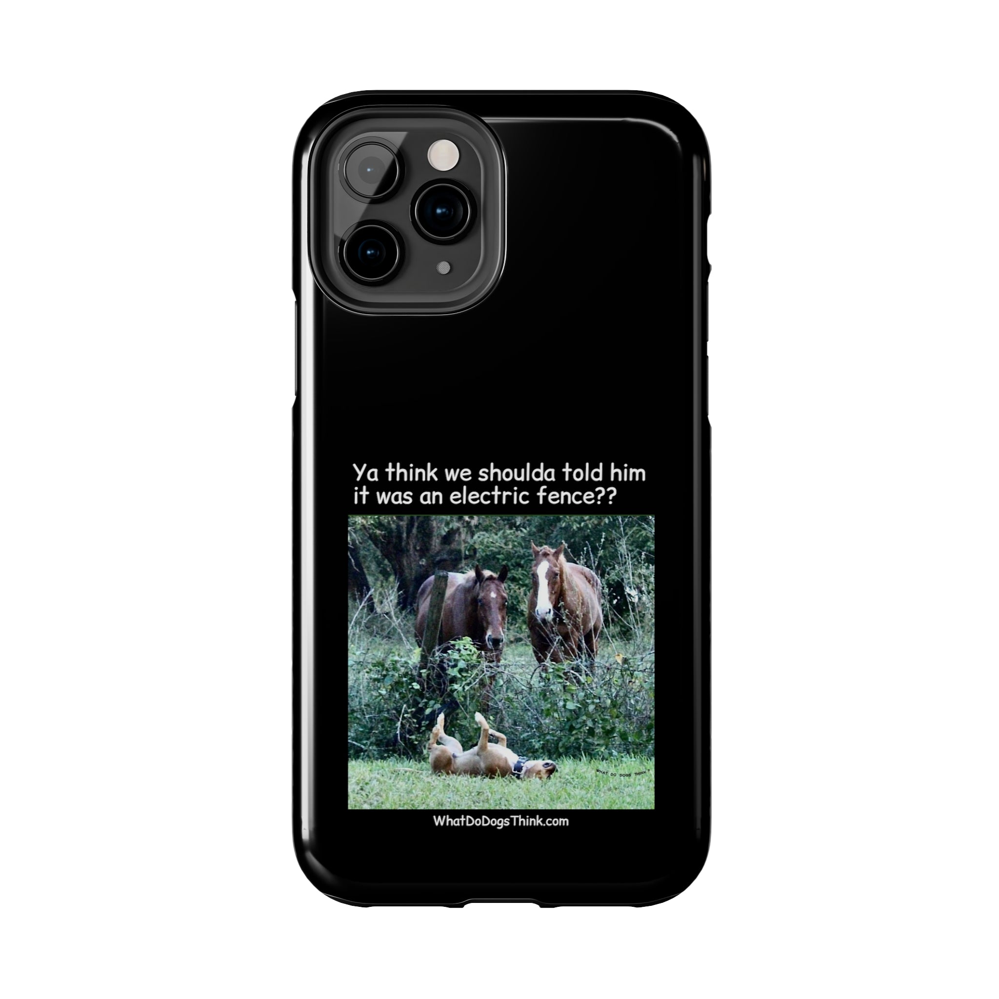 Electric Fence Black Tough Phone Cases