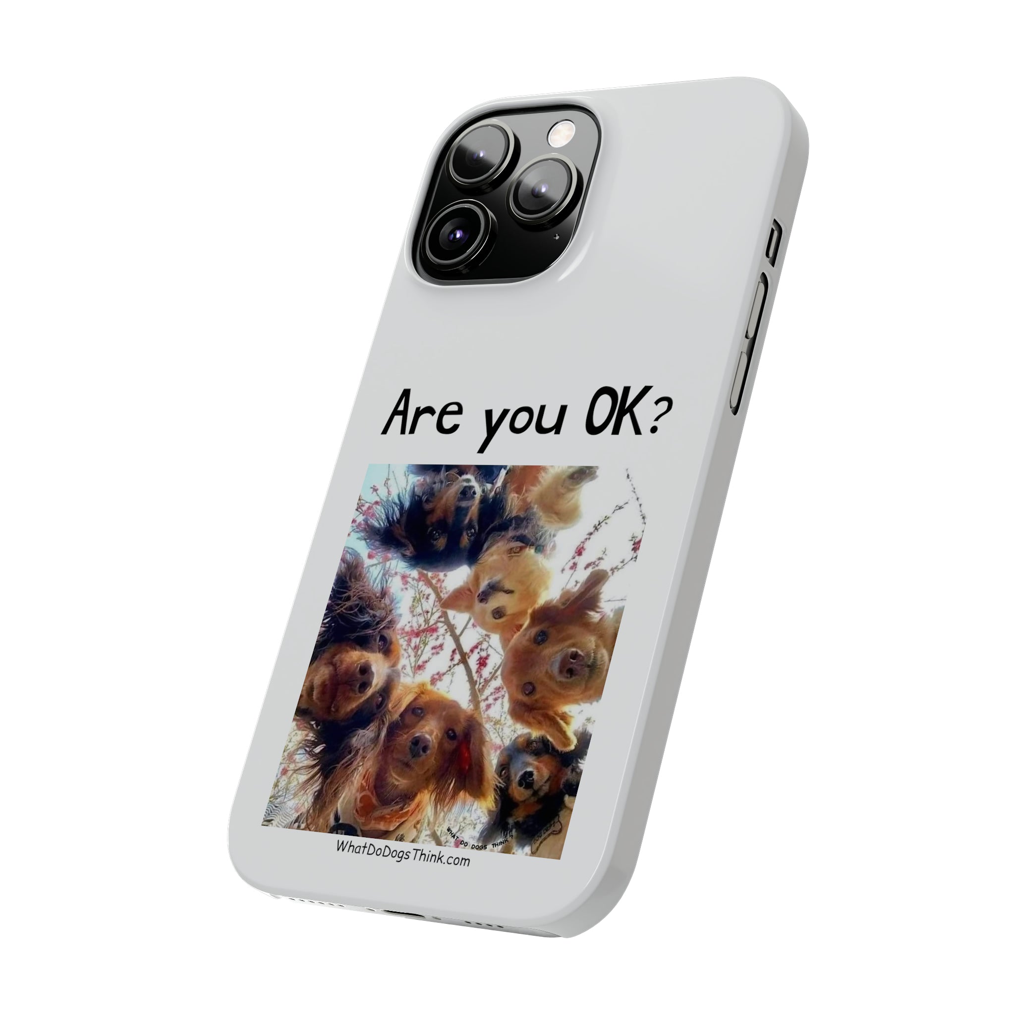 Are you OK? White Slim Phone Cases