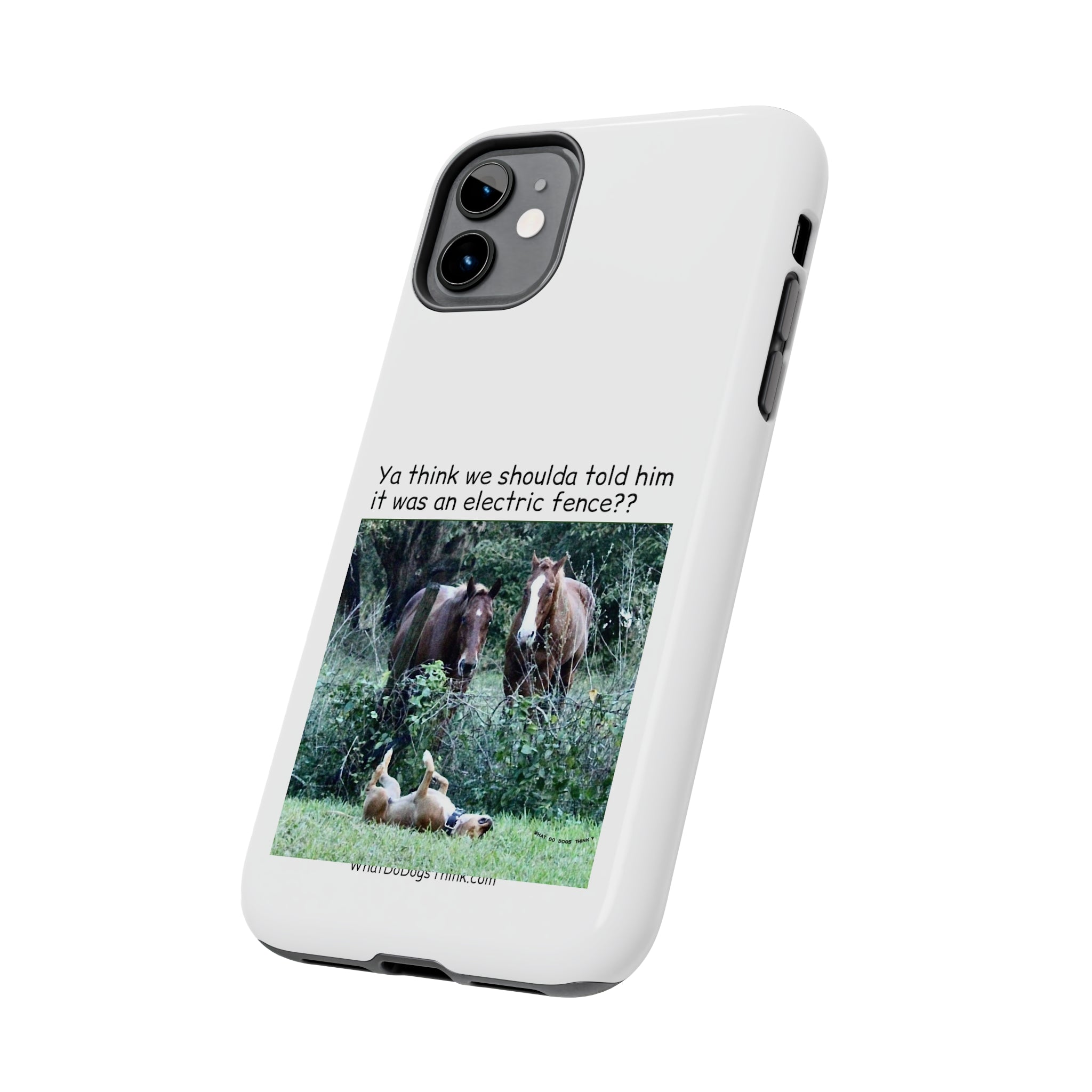 Electric Fence White Tough Phone Cases