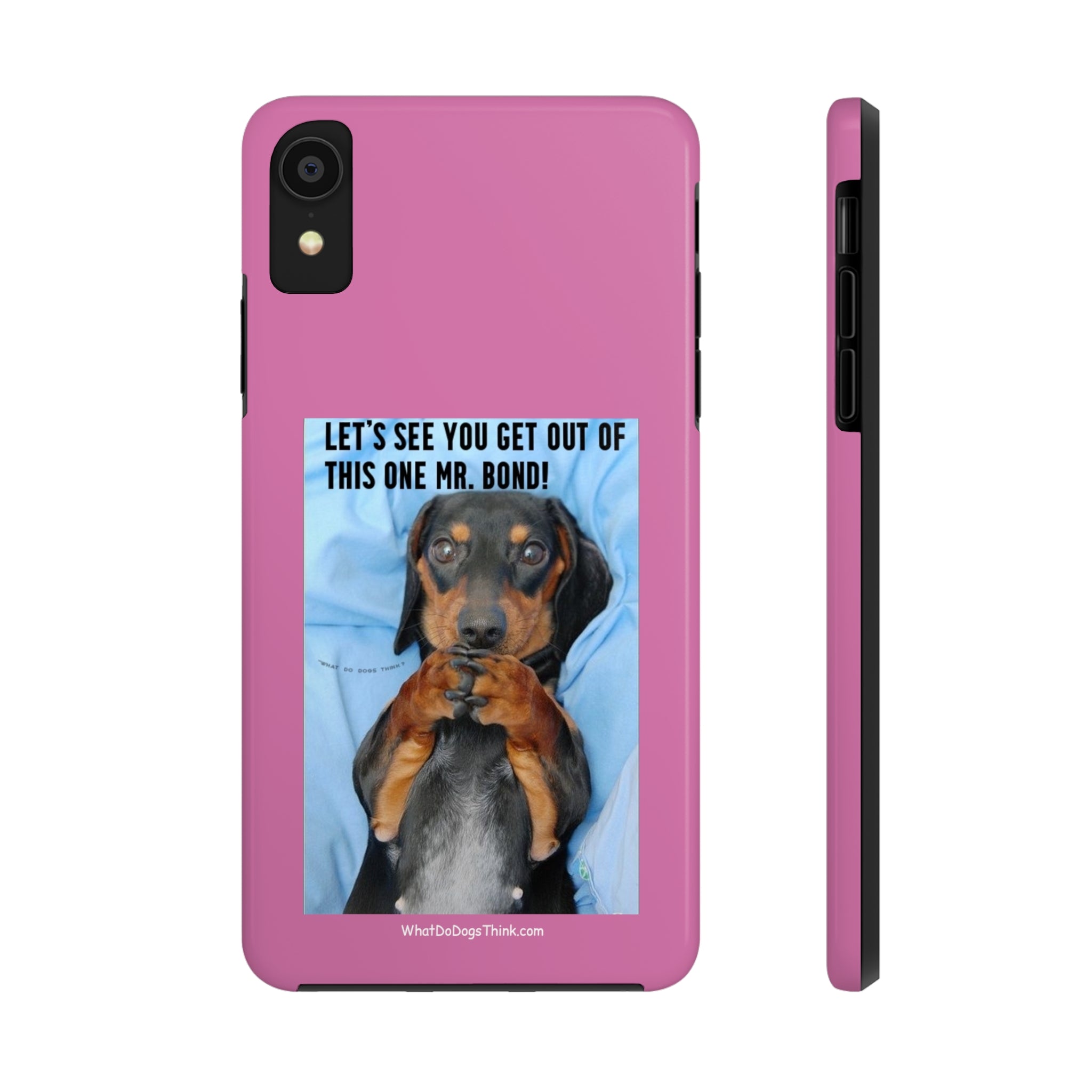 Mr Bond Pink Tough Phone Cases