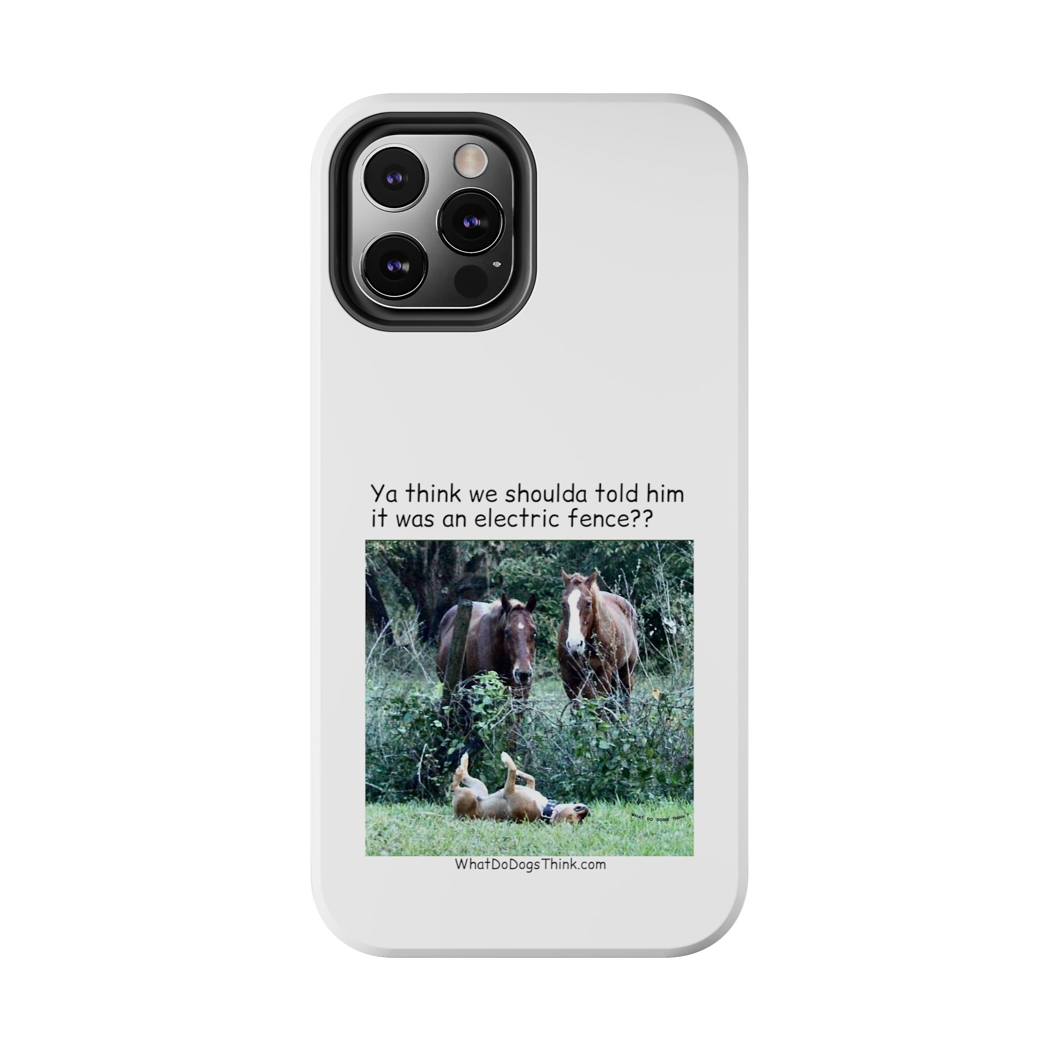Electric Fence White Tough Phone Cases