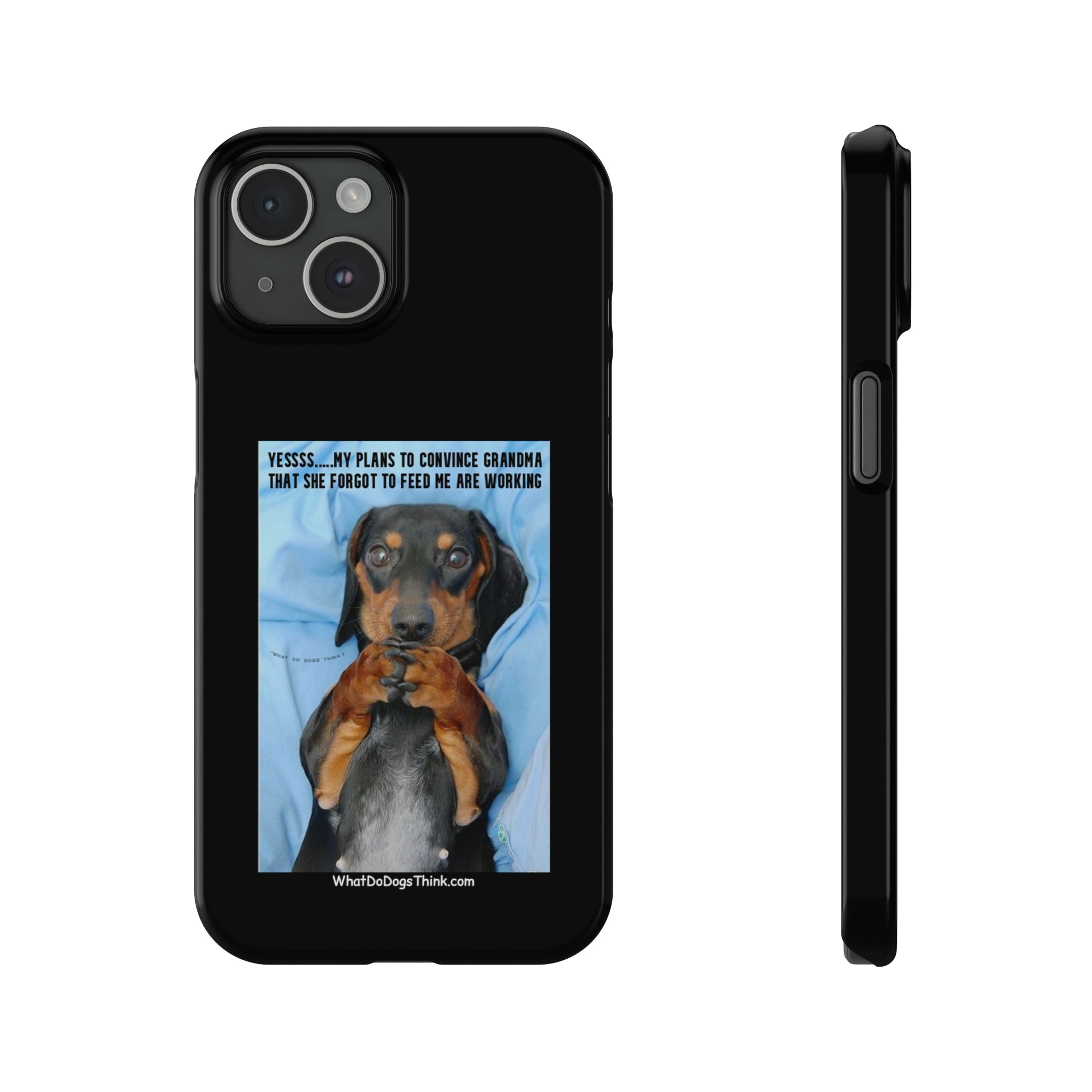 Grandma Black Slim Phone Cases