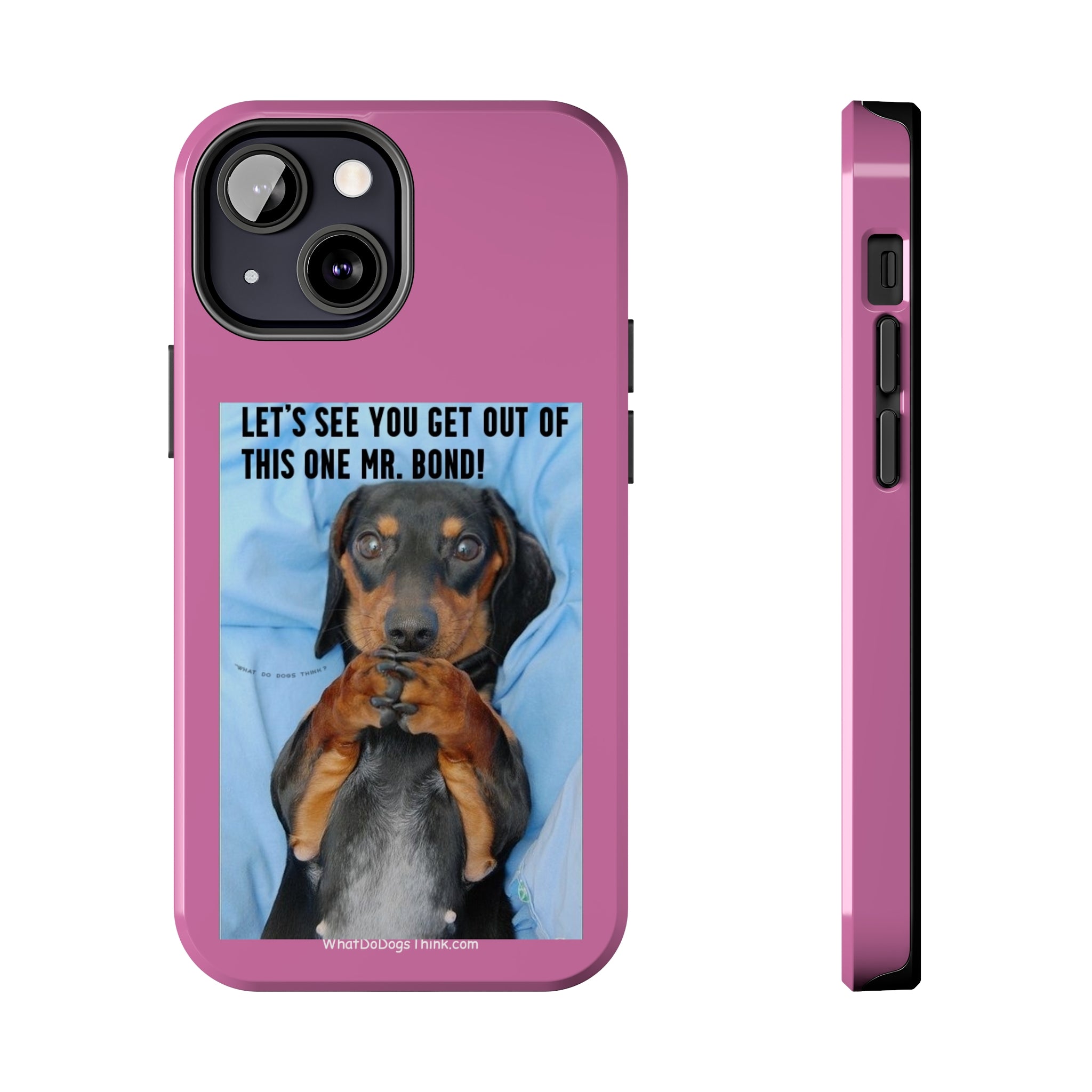 Mr Bond Pink Tough Phone Cases