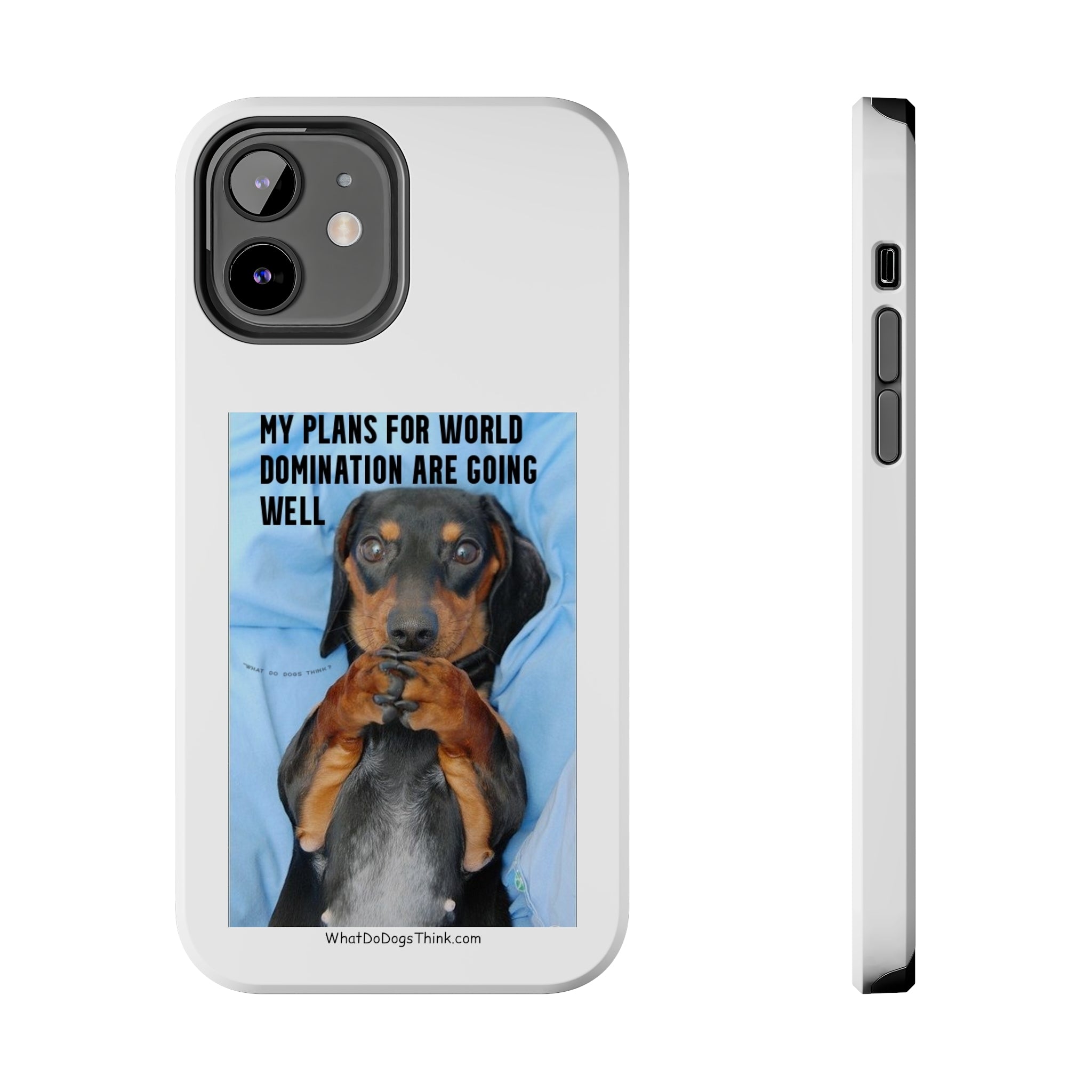 World Domination White Tough Phone Cases