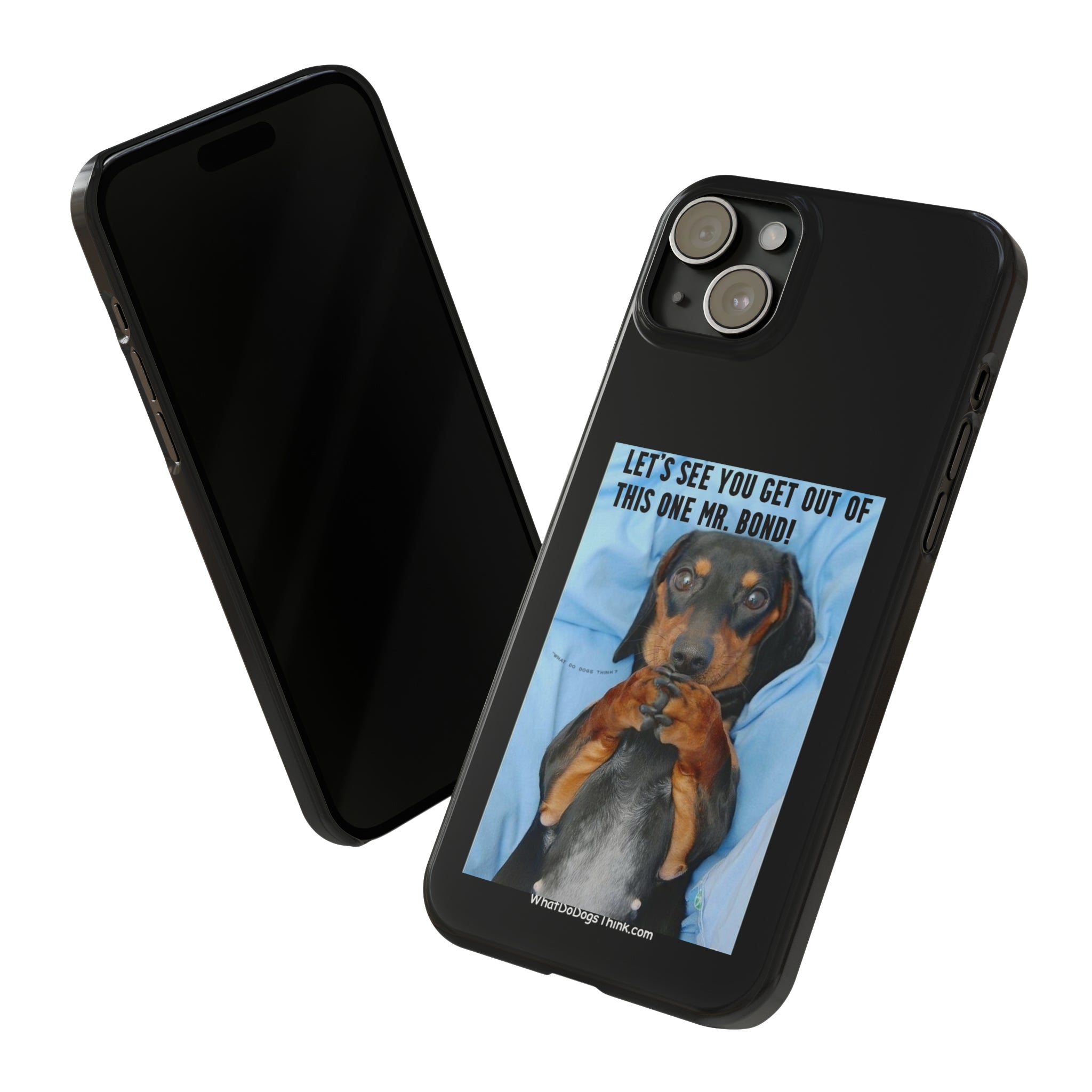 Mr. Bond Black Slim Phone Cases