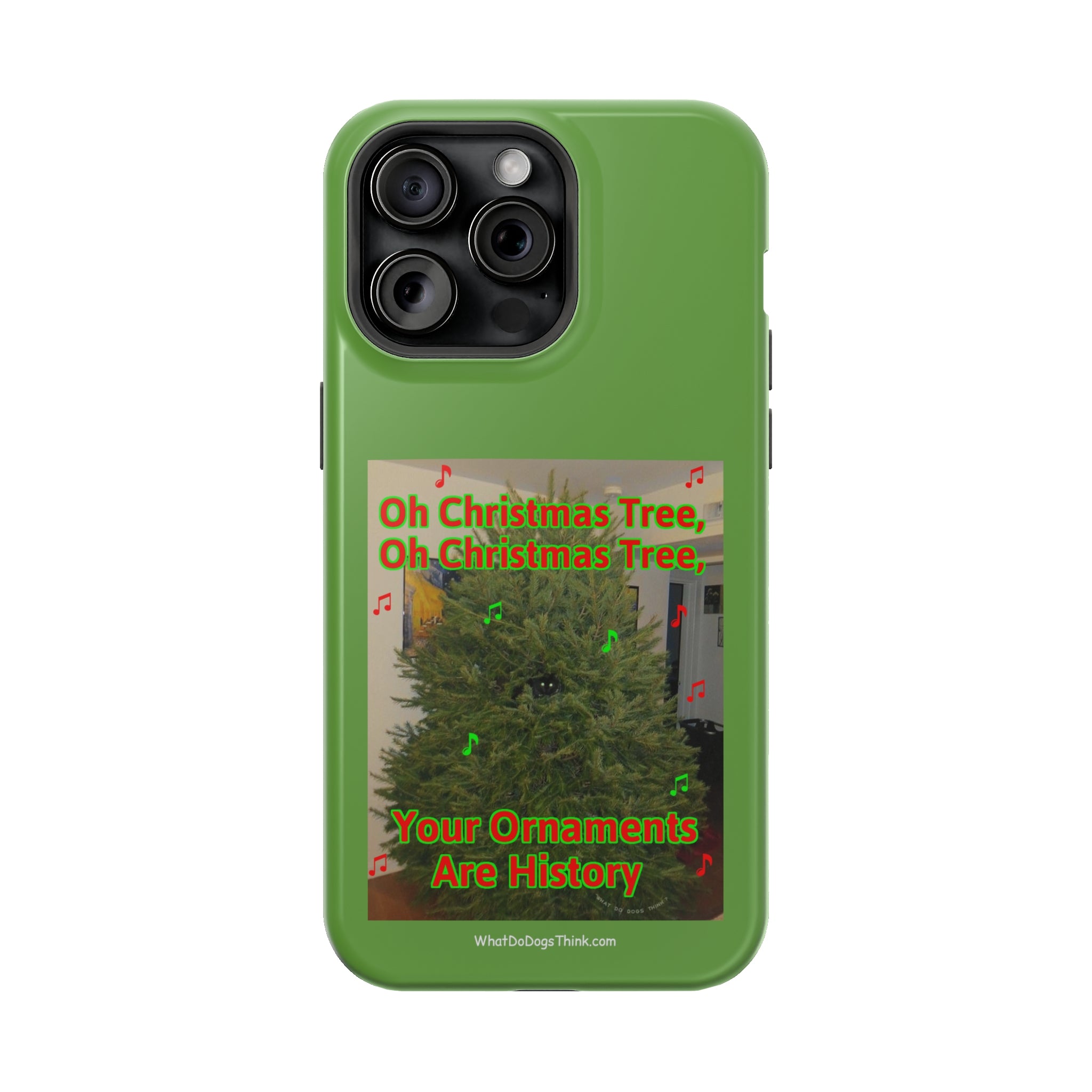 Christmas Tree Cat Green MagSafe Tough Case