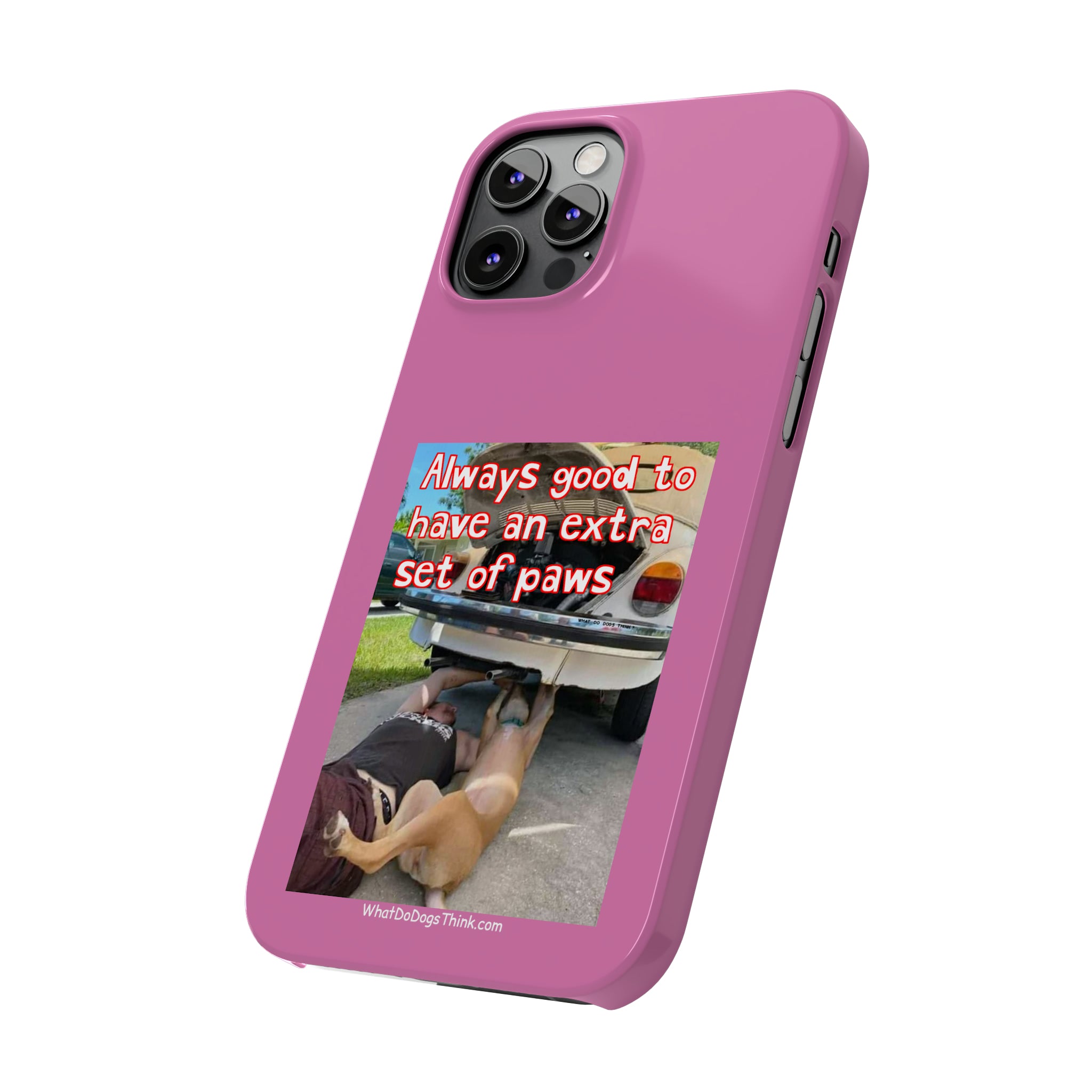 Extra Paws Pink Slim Phone Case
