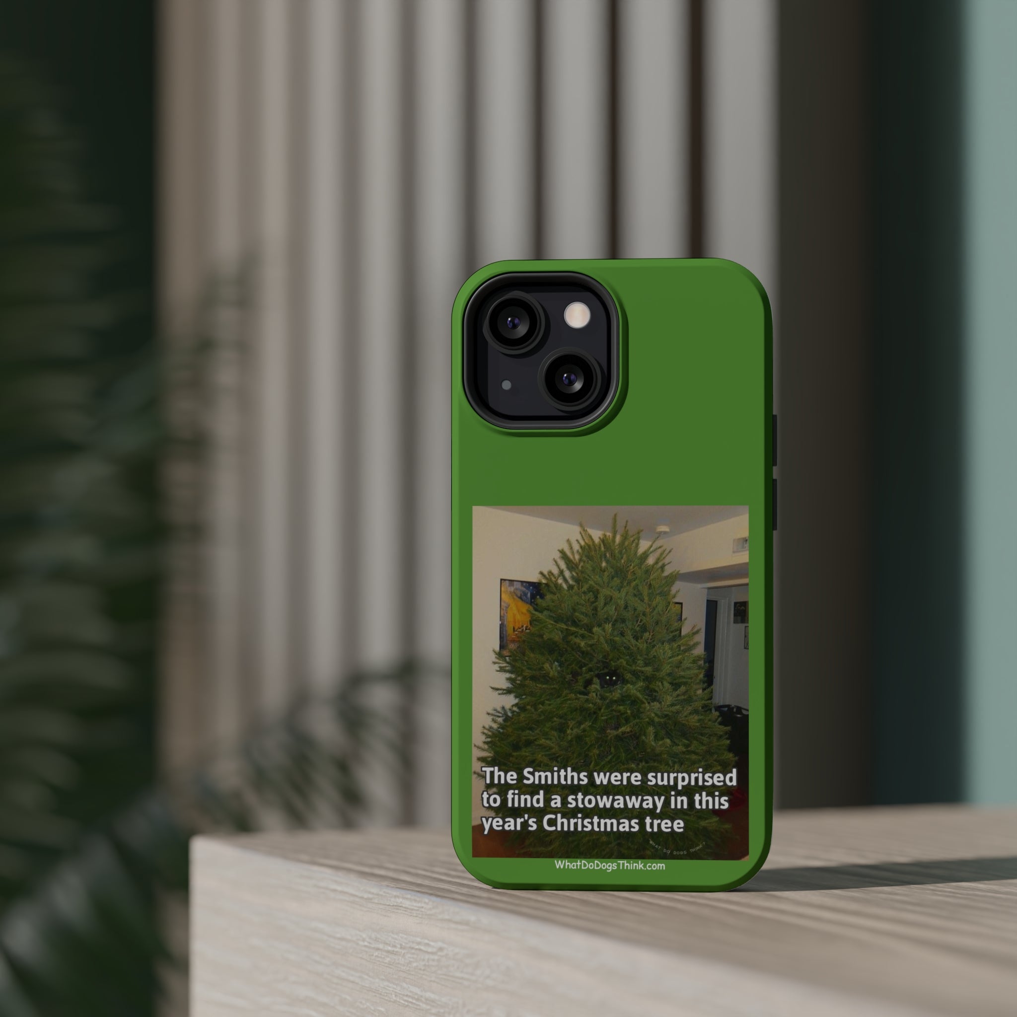 Stowaway Cat Green MagSafe Tough Case