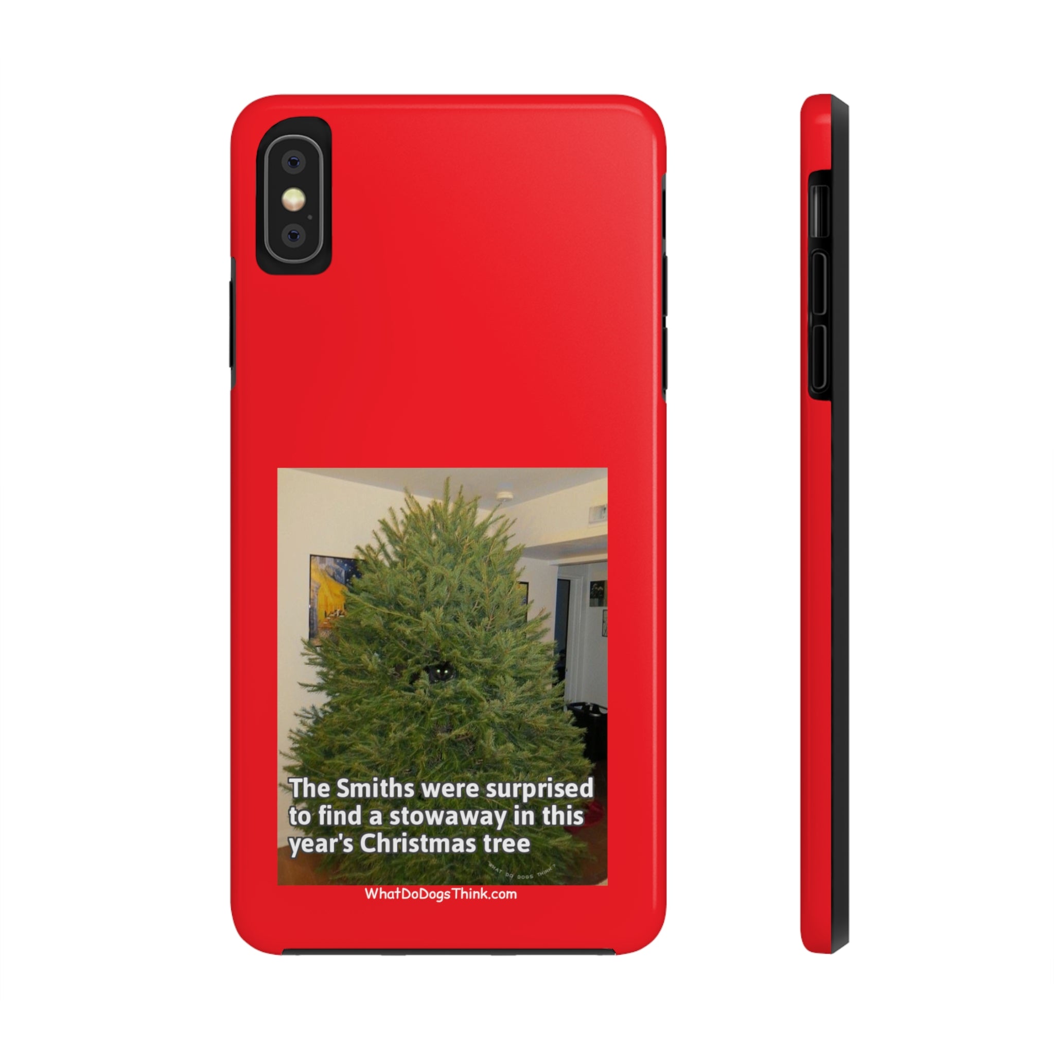 Stowaway Cat Red Tough Phone Cases