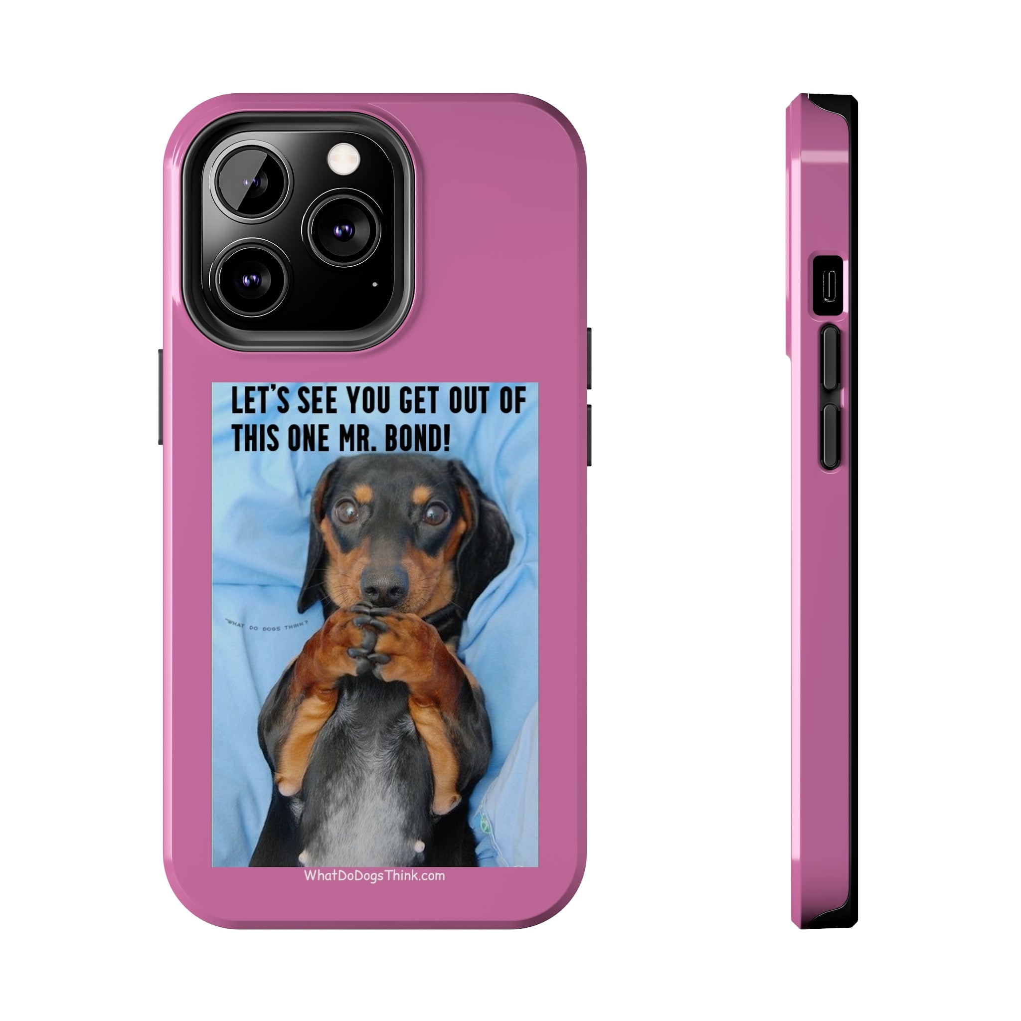 Mr Bond Pink Tough Phone Cases